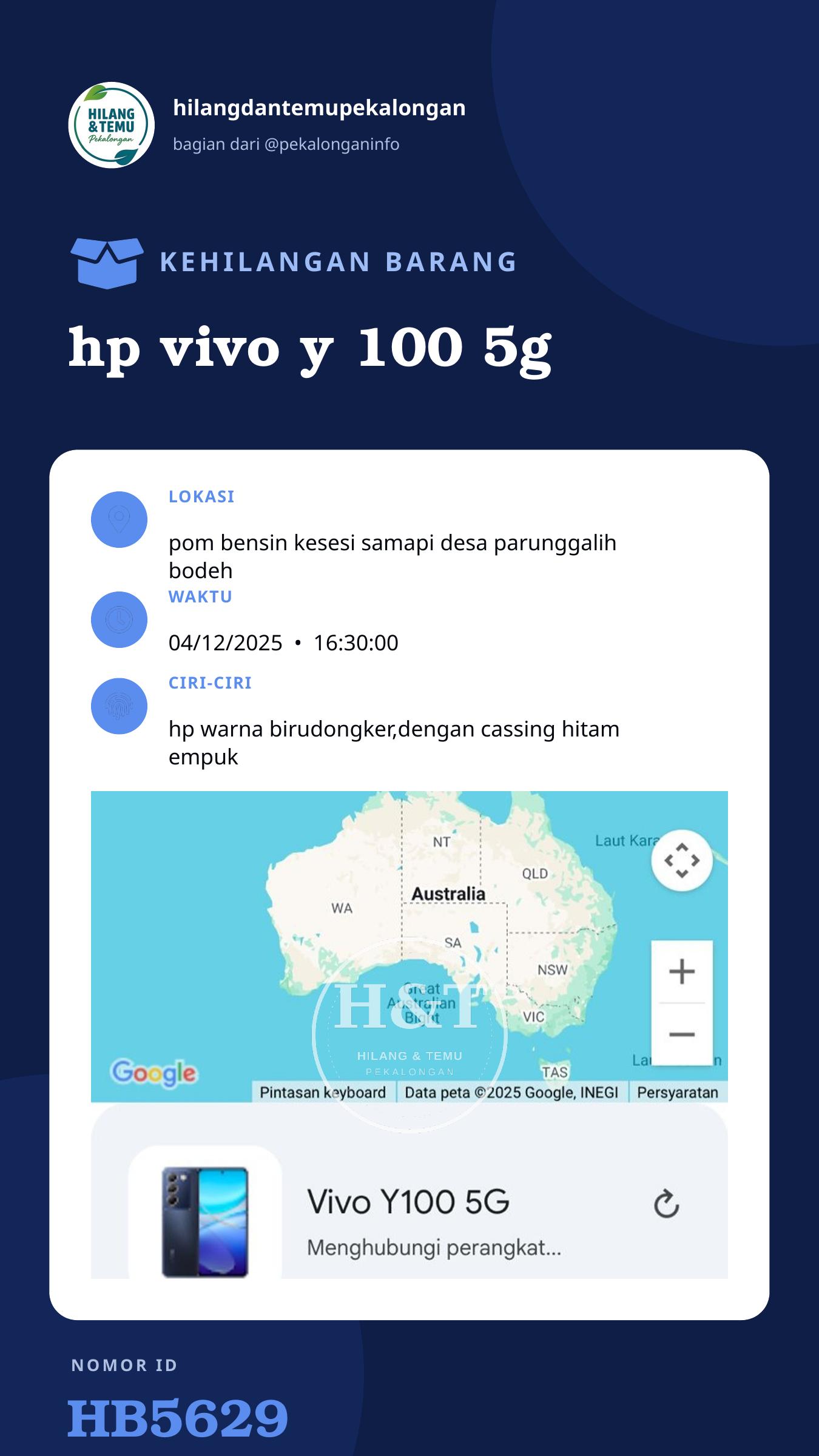 Story 9:16 laporan hp vivo y 100 5g