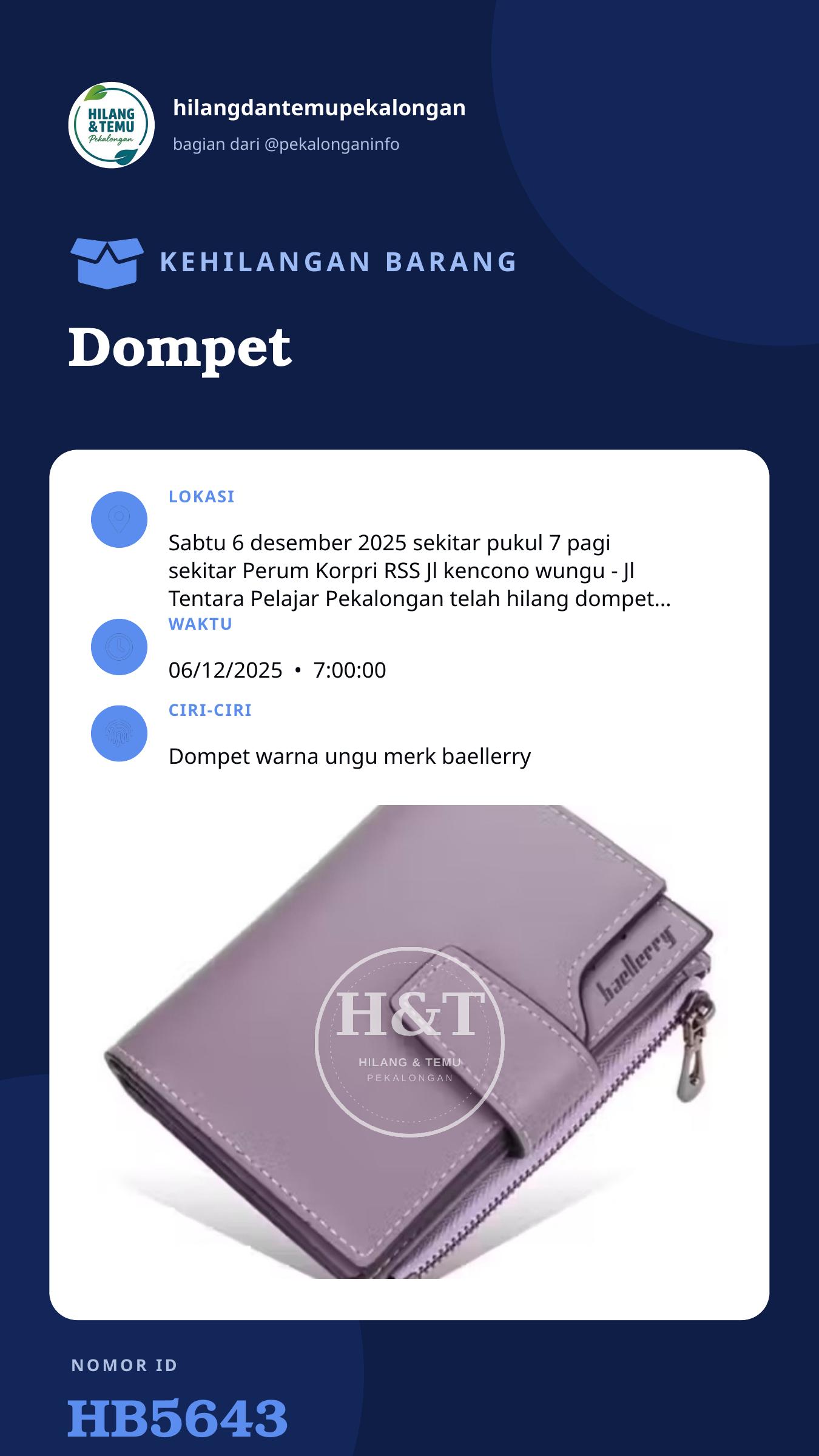 Story 9:16 laporan Dompet