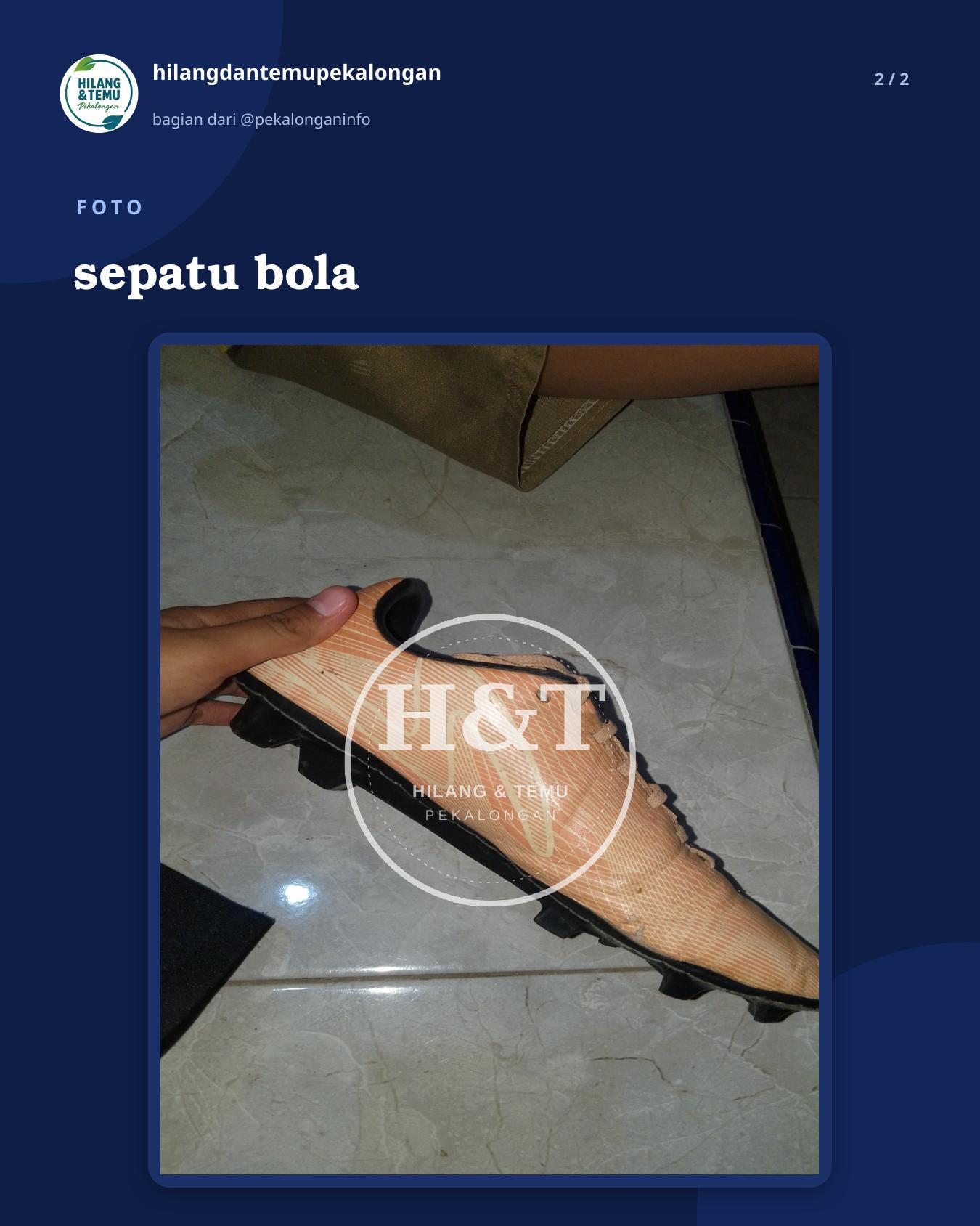 Slide 2 laporan sepatu bola