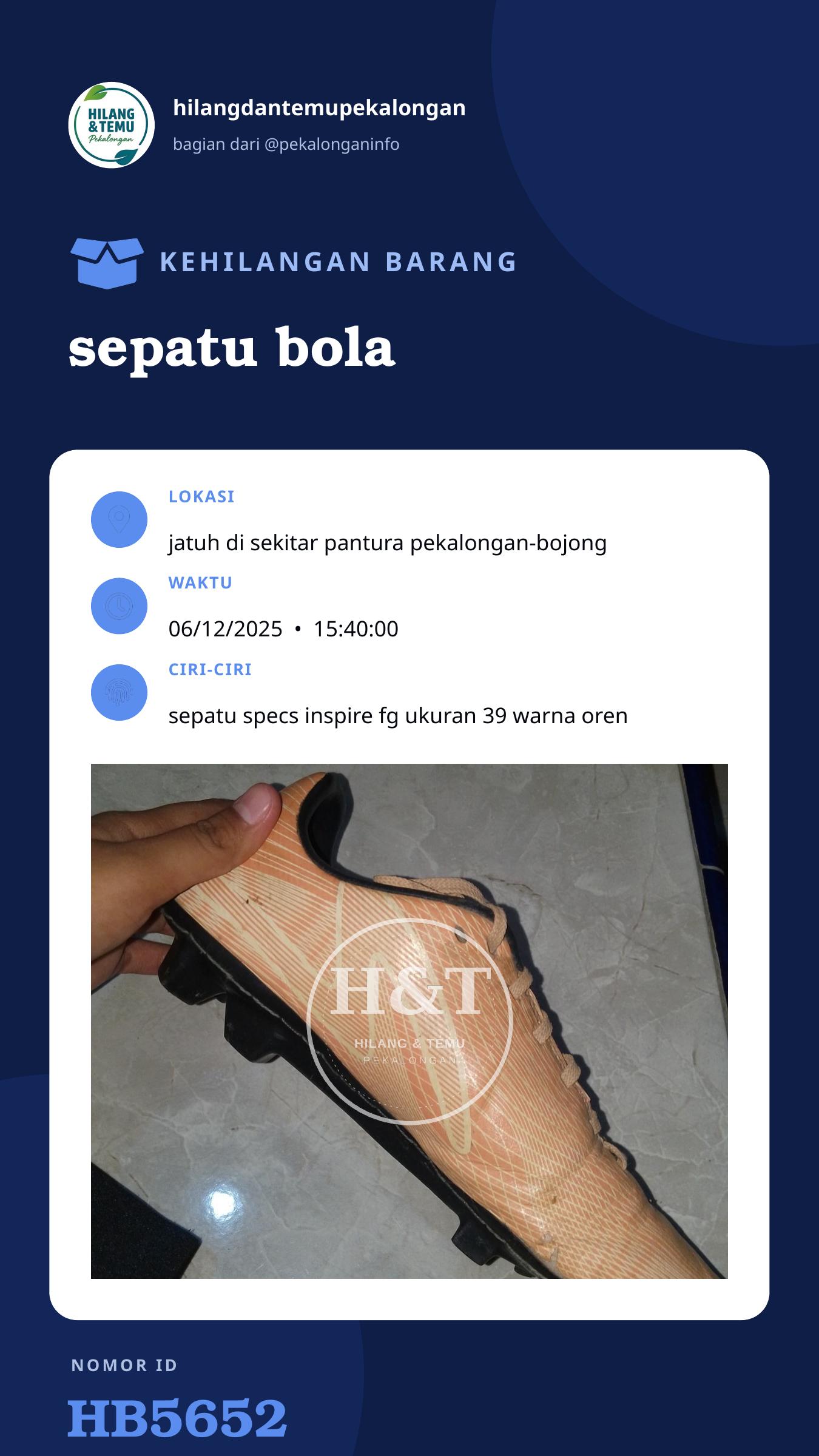 Story 9:16 laporan sepatu bola