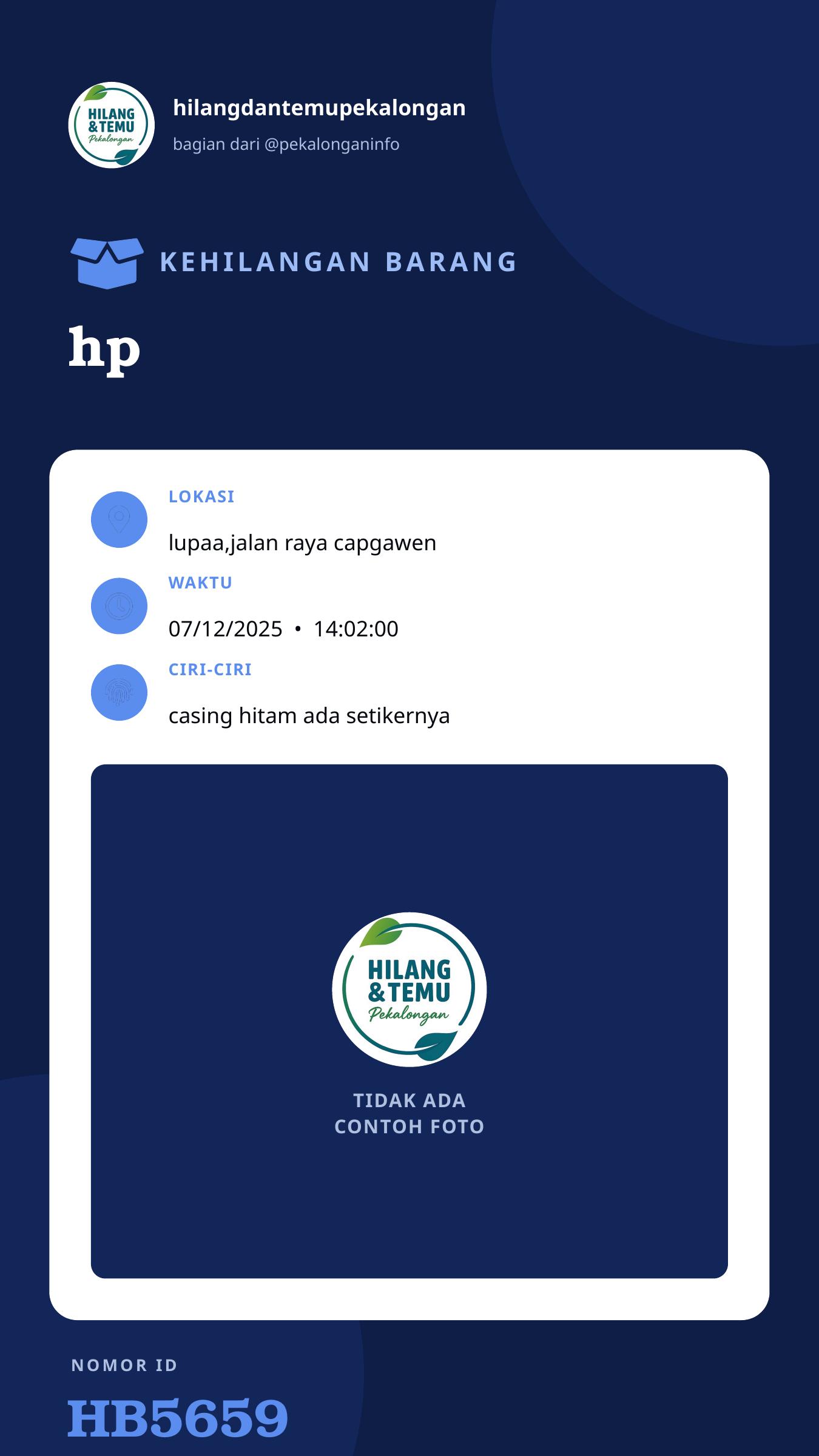 Story 9:16 laporan hp