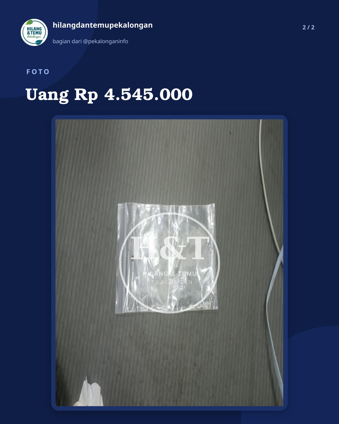 Slide 2 laporan Uang Rp 4.545.000
