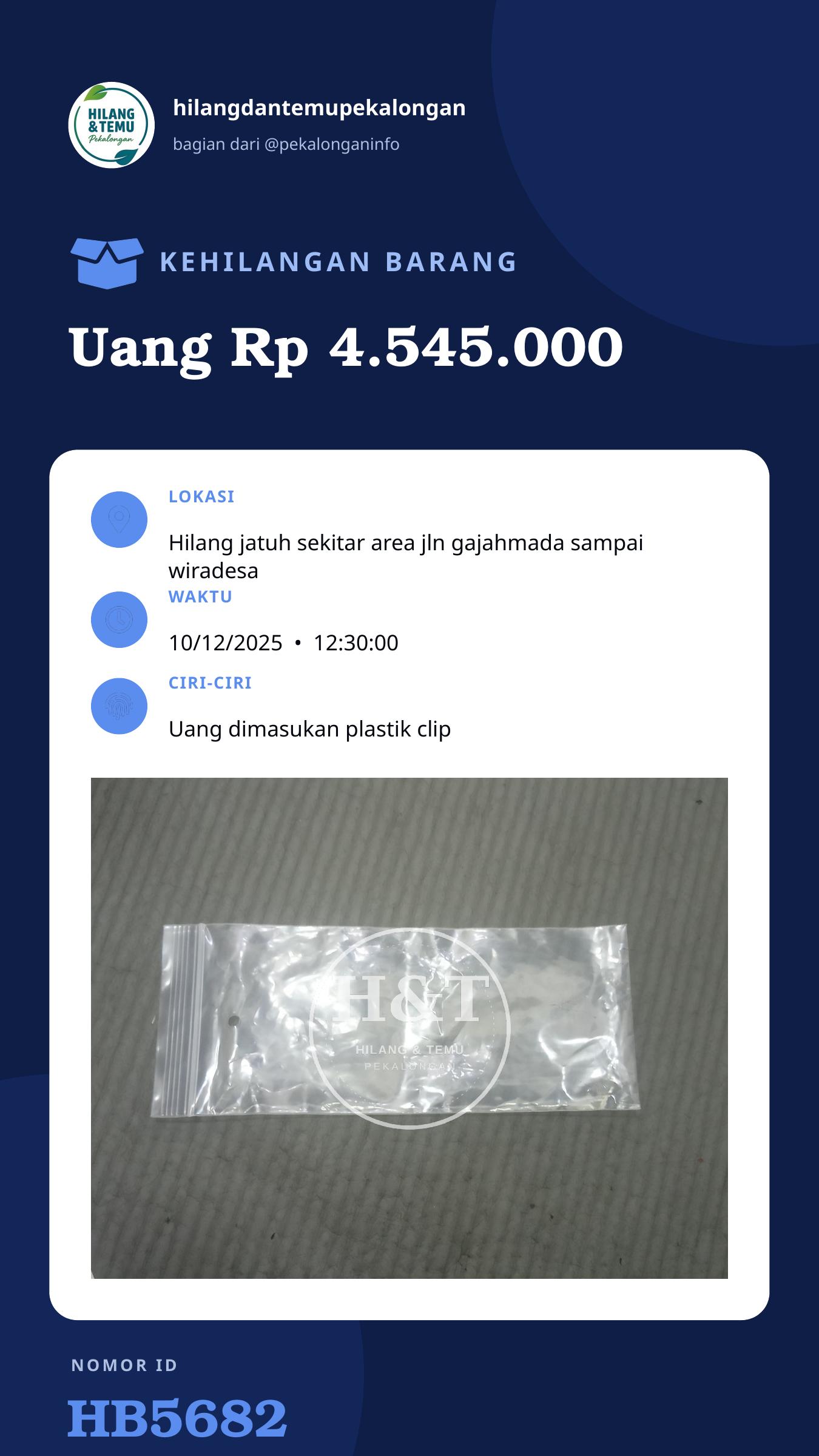 Story 9:16 laporan Uang Rp 4.545.000
