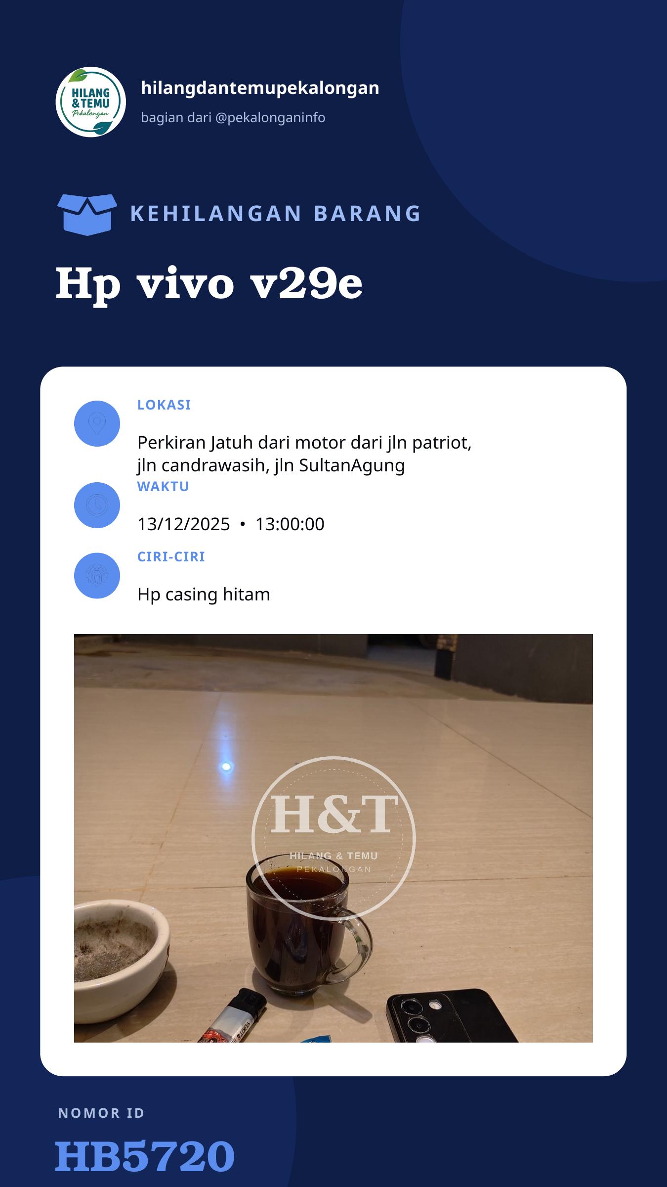 Story 9:16 laporan Hp vivo v29e