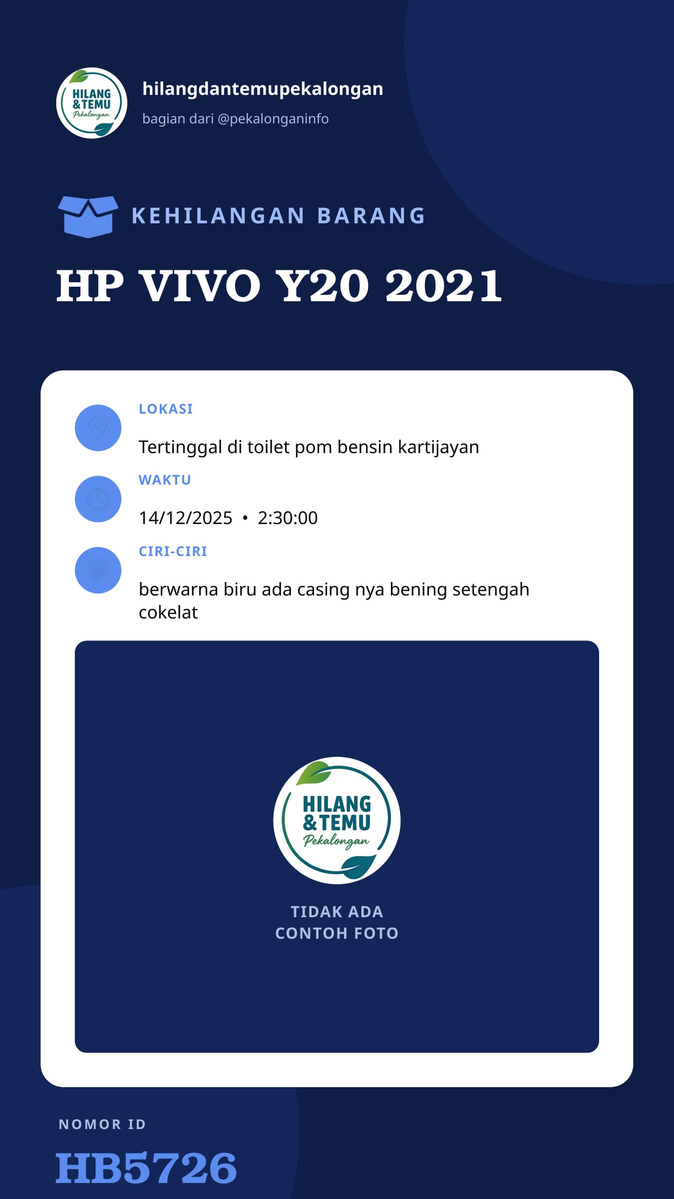 Story 9:16 laporan HP VIVO Y20 2021