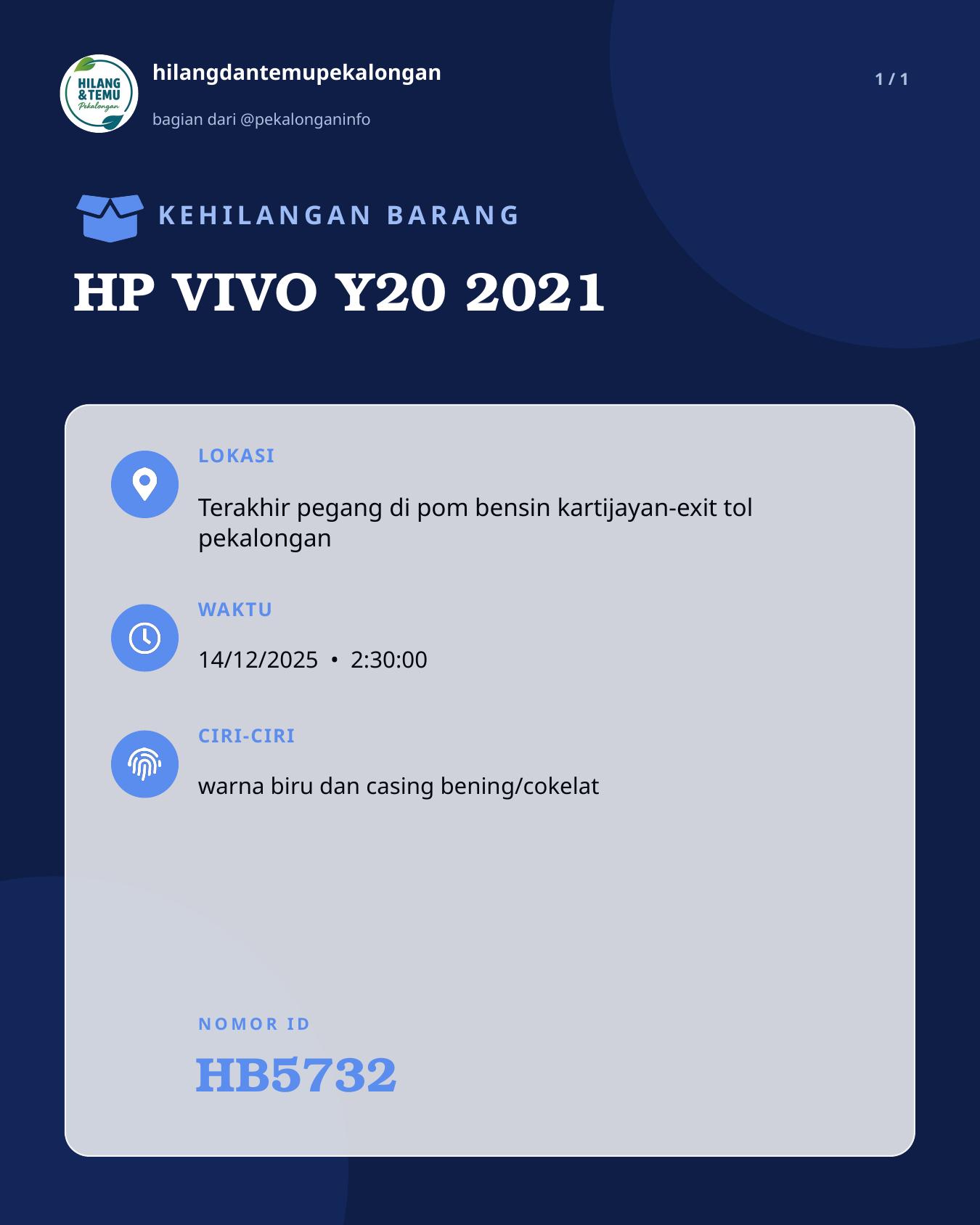 Slide laporan HP VIVO Y20 2021 (HB5732)