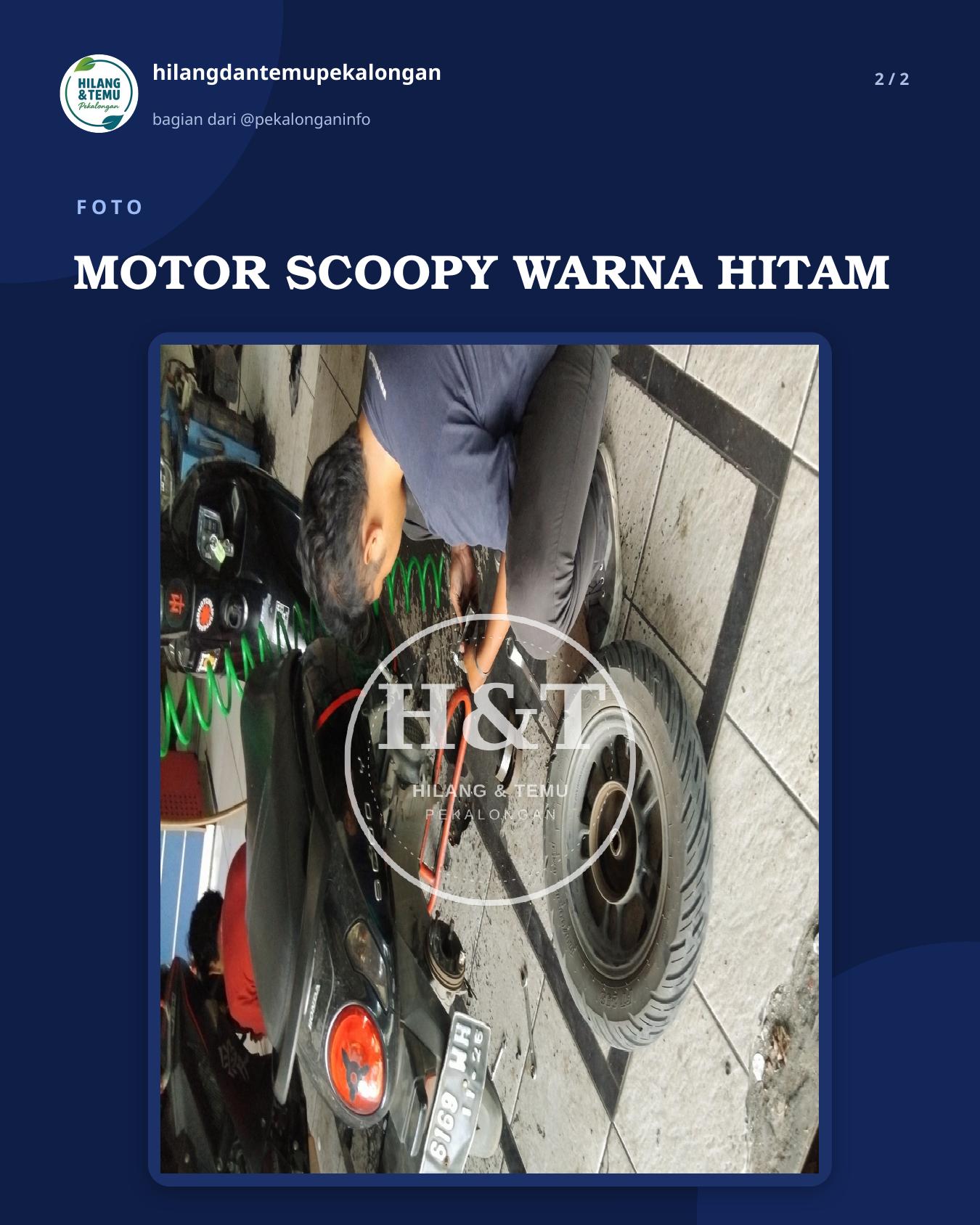 Slide 2 laporan MOTOR SCOOPY WARNA HITAM
