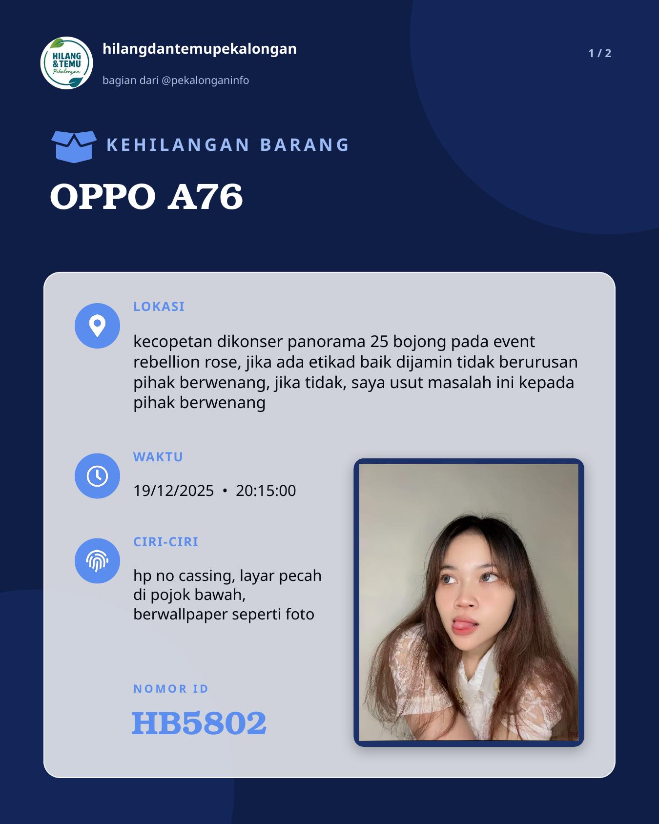 Slide 1 laporan OPPO A76