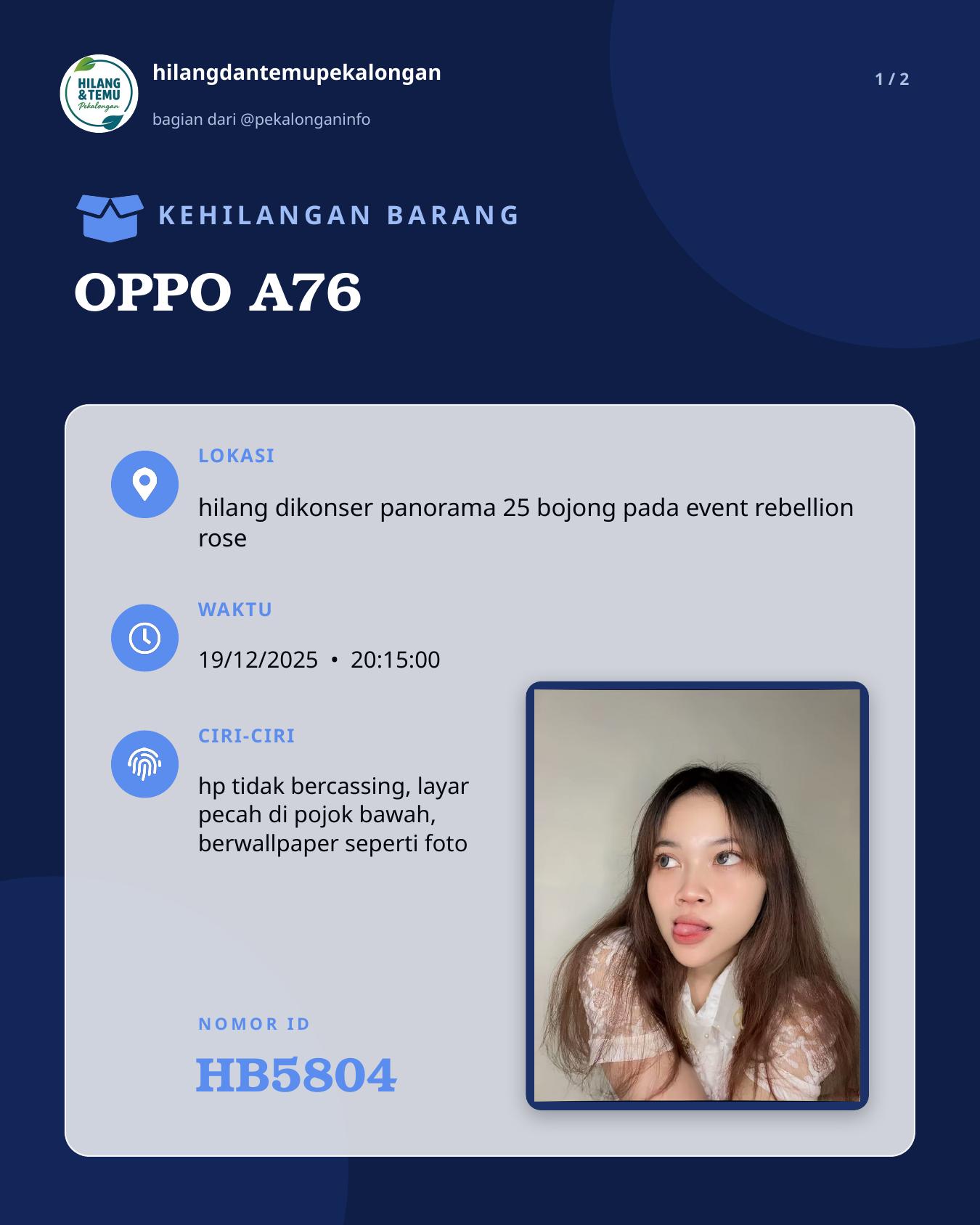 Slide 1 laporan OPPO A76