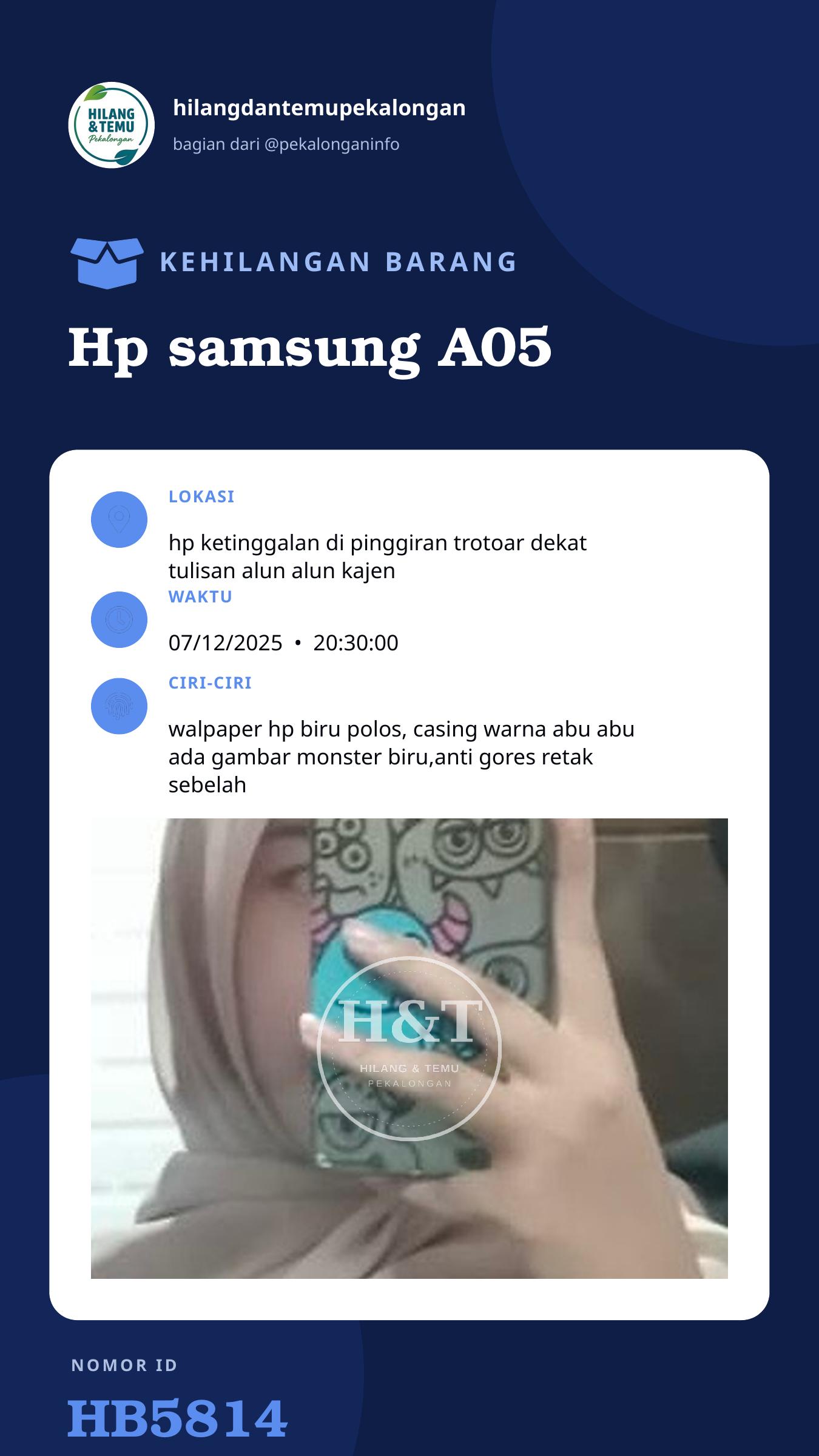 Story 9:16 laporan Hp samsung A05