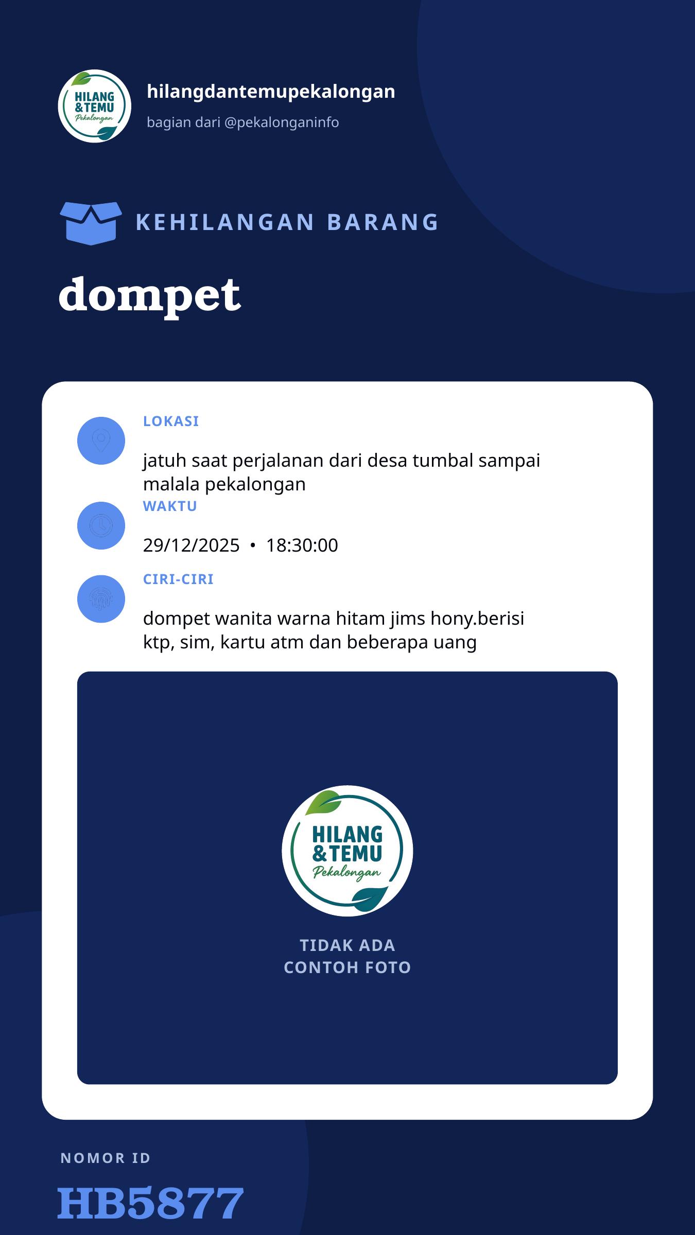Story 9:16 laporan dompet