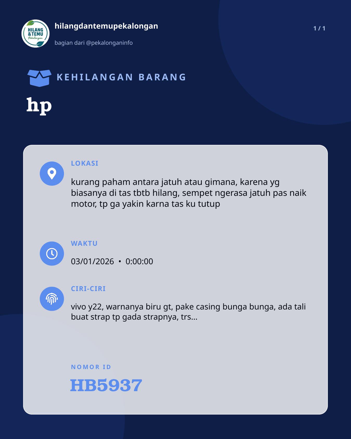Slide laporan hp (HB5937)