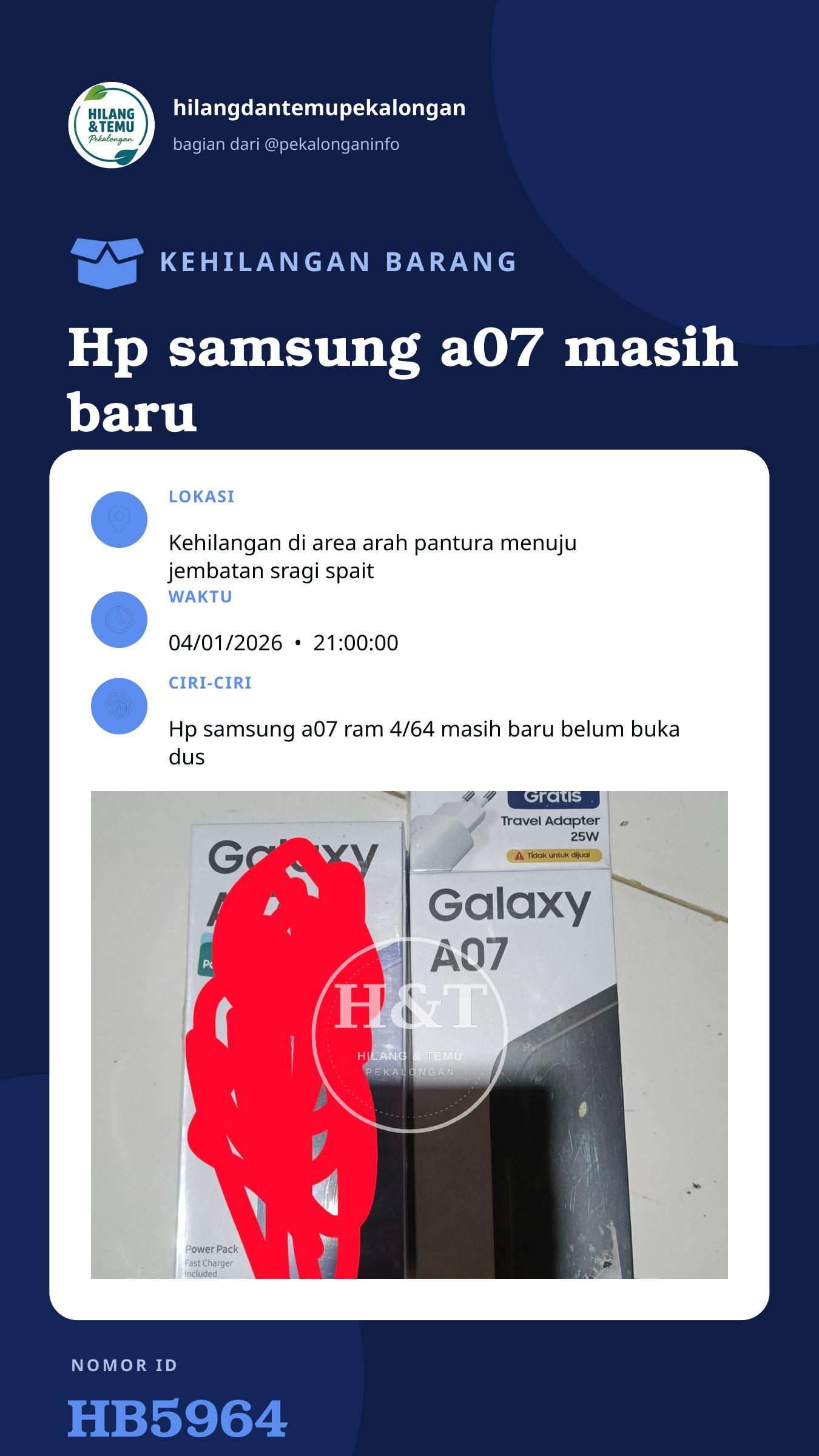 Story 9:16 laporan Hp samsung a07 masih baru belum buka kardus