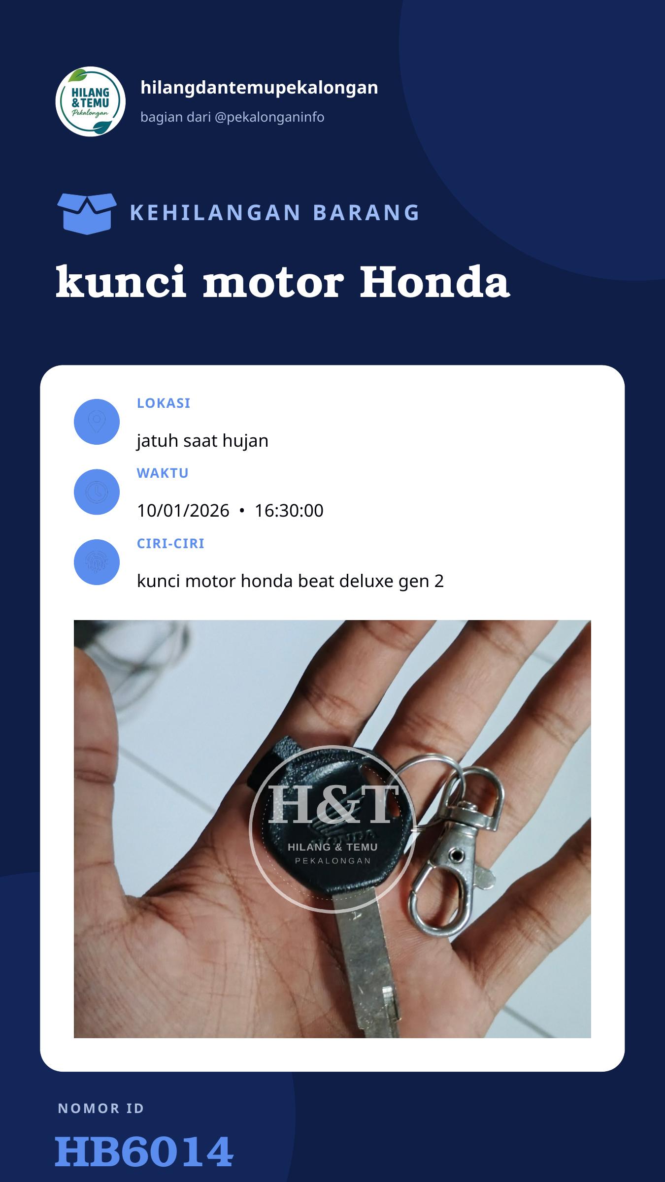 Story 9:16 laporan kunci motor Honda