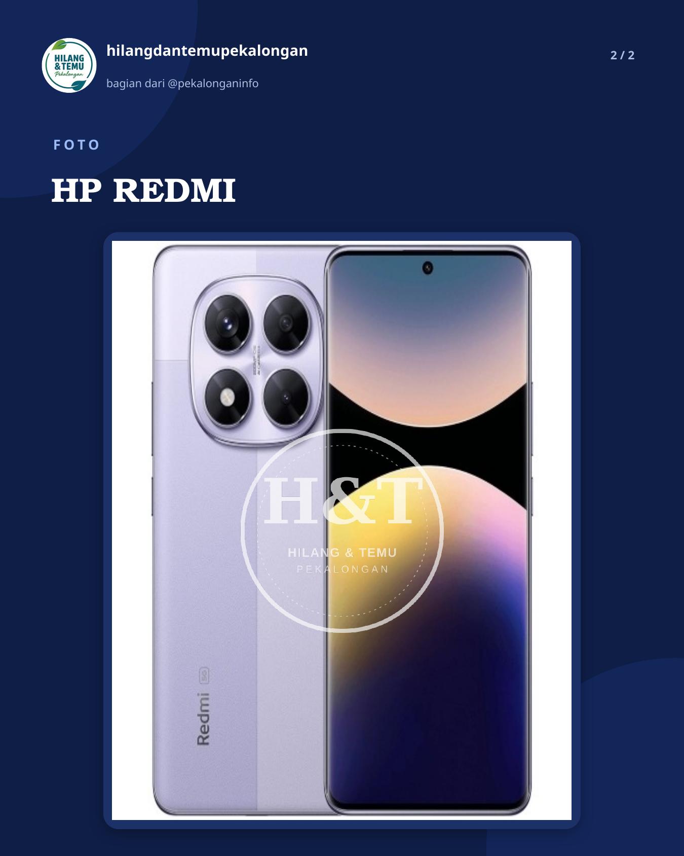 Slide 2 laporan HP REDMI