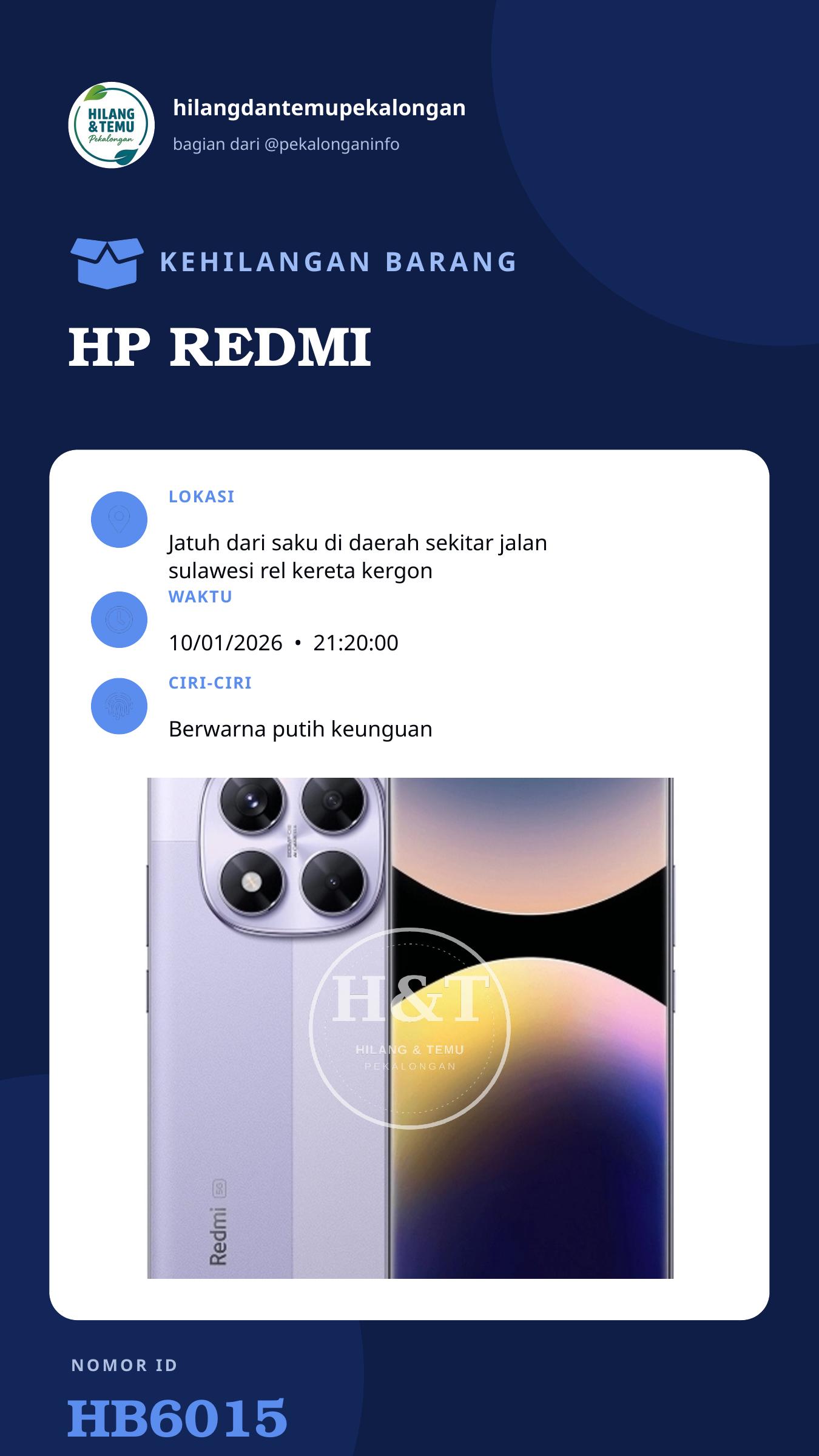 Story 9:16 laporan HP REDMI