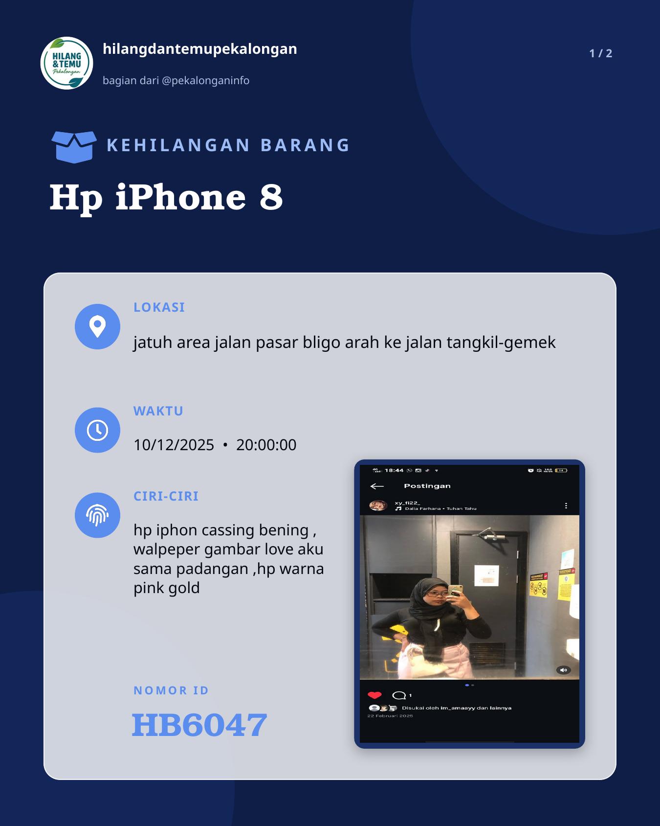 Slide 1 laporan Hp iPhone 8