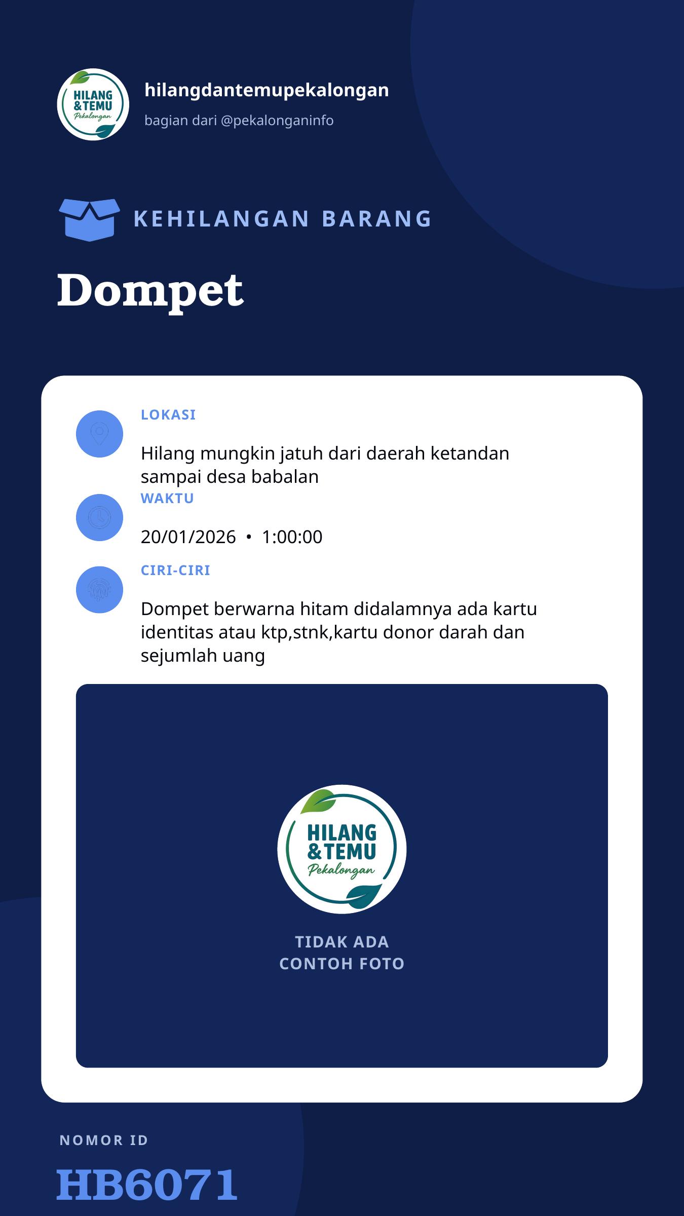 Story 9:16 laporan Dompet