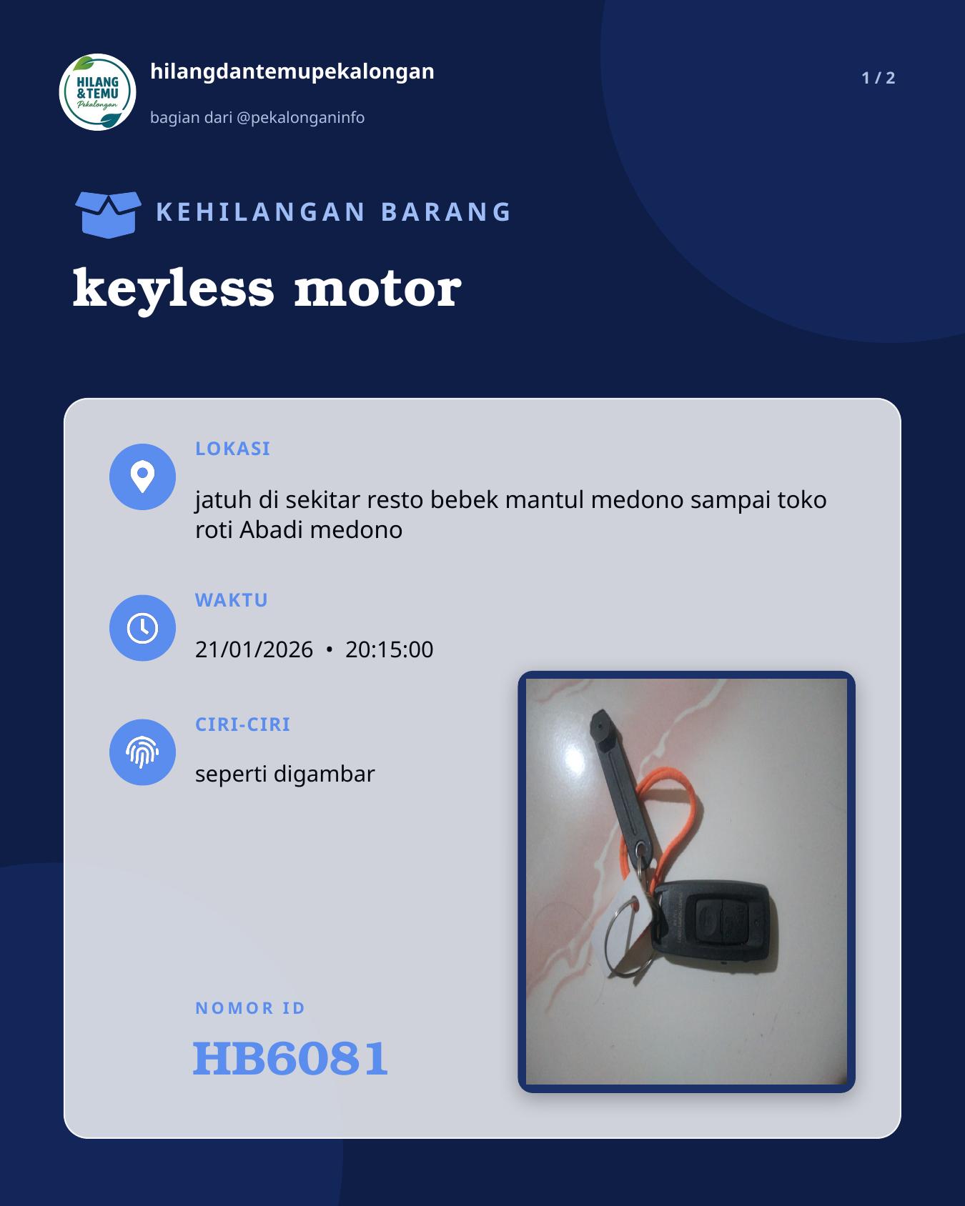 Slide 1 laporan keyless motor