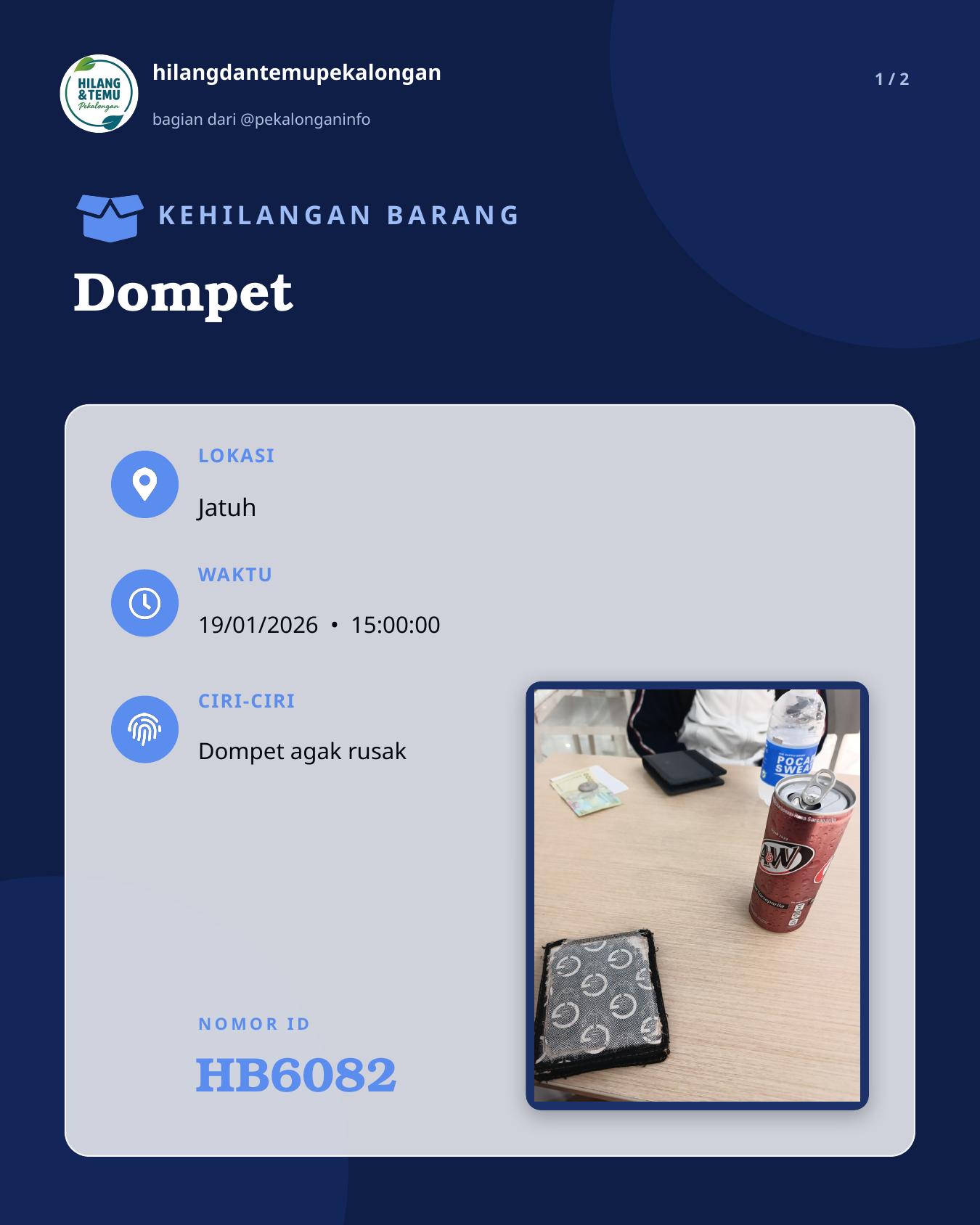 Slide 1 laporan Dompet
