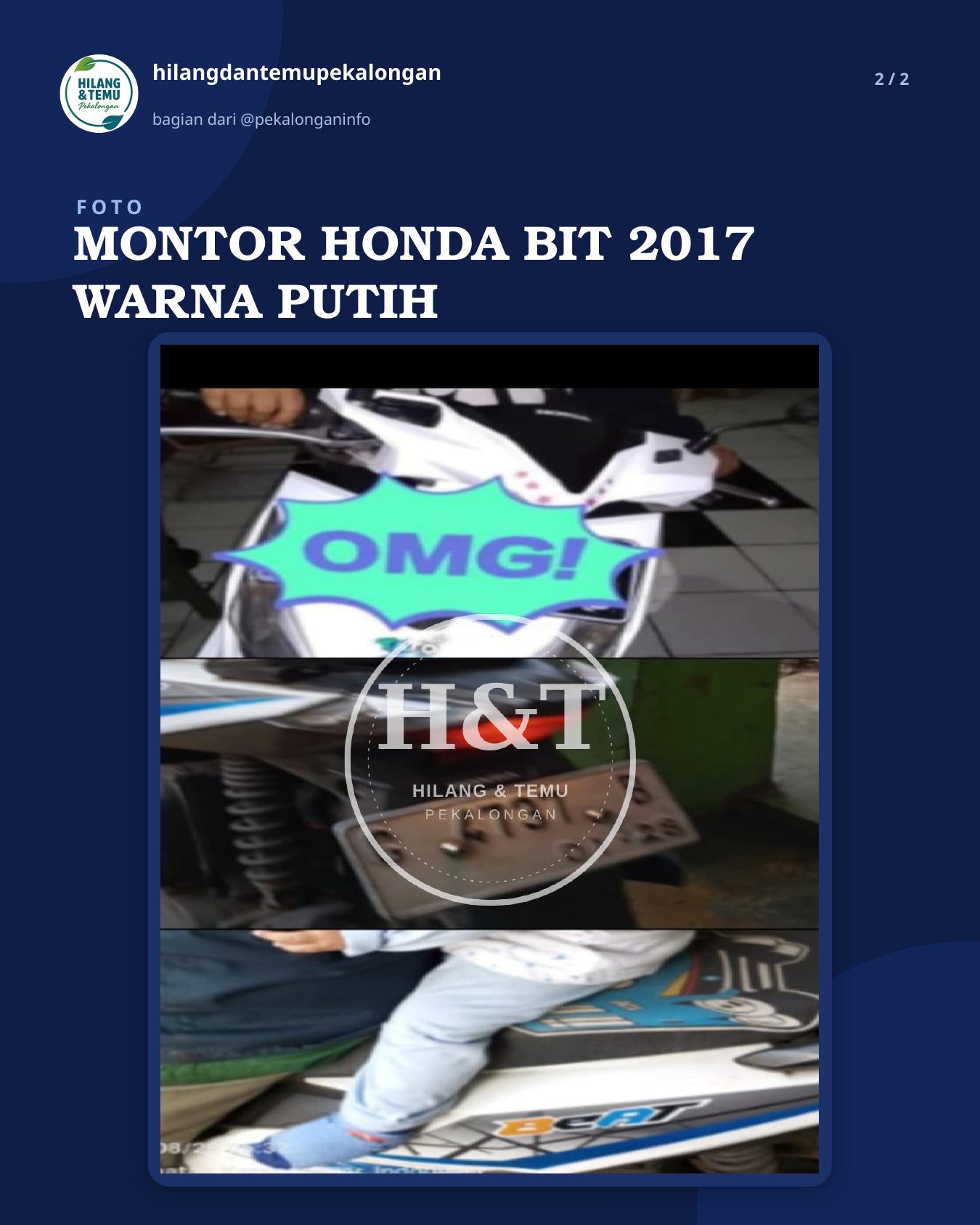 Slide 2 laporan MONTOR HONDA BIT 2017 WARNA PUTIH