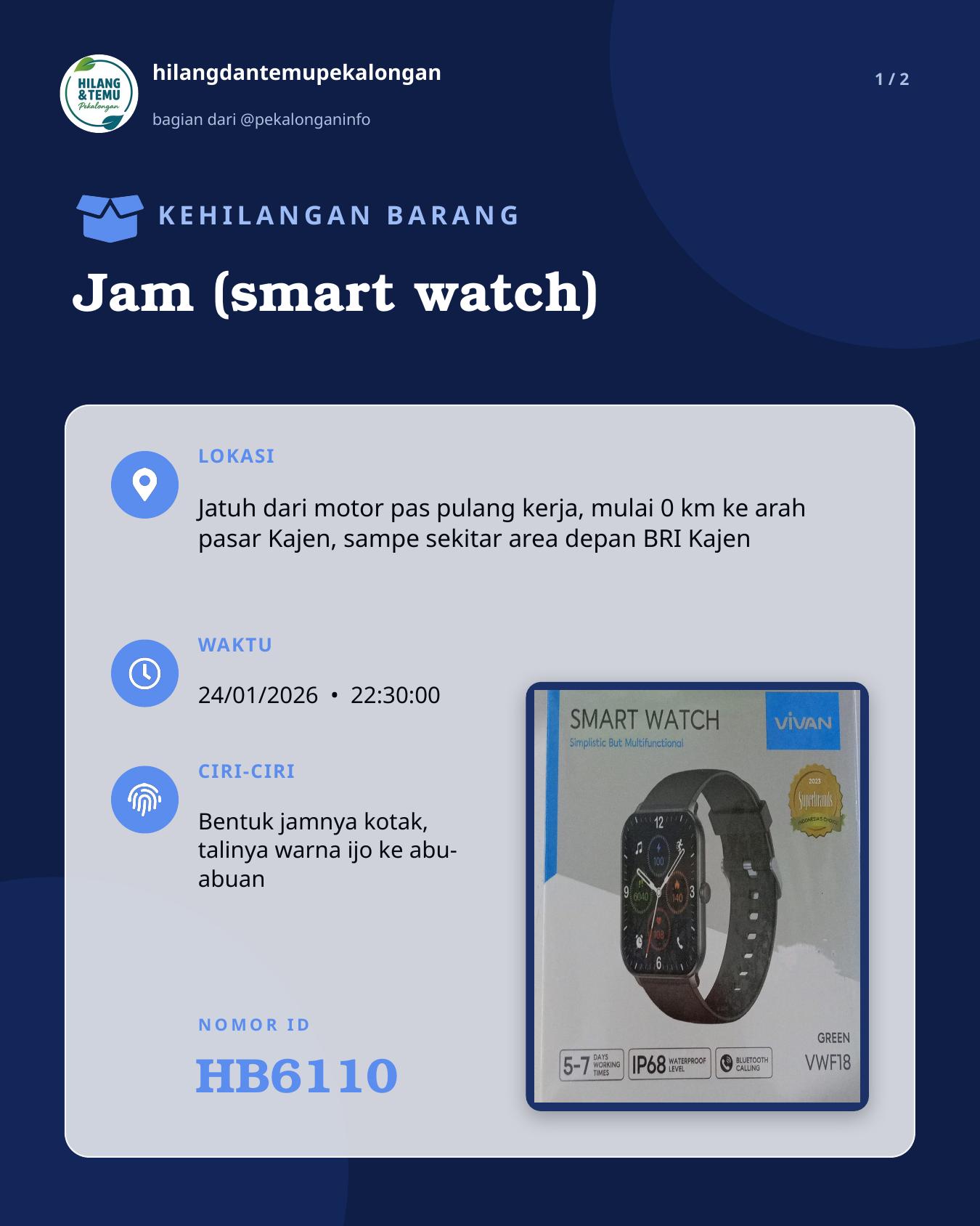 Slide 1 laporan Jam (smart watch)