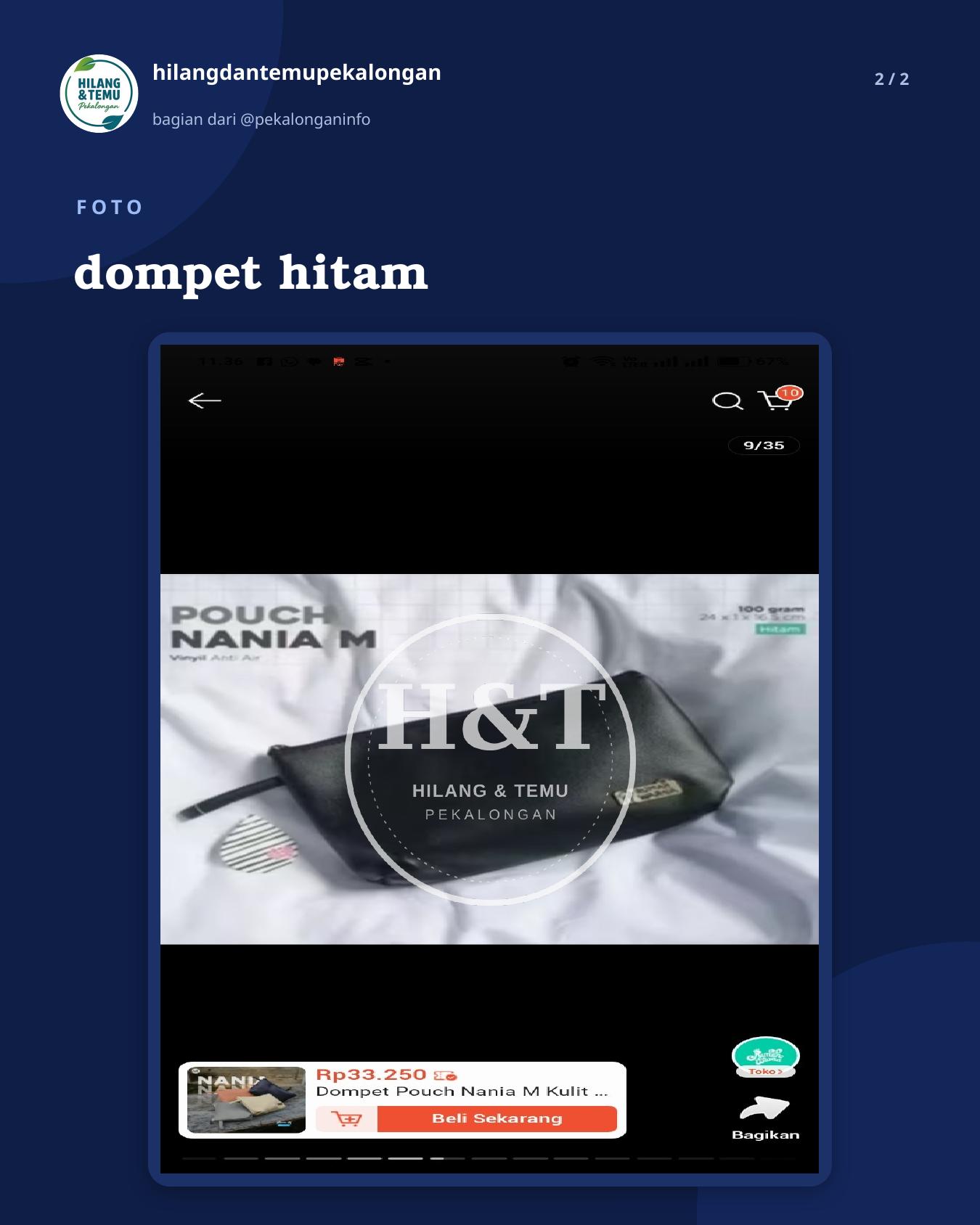 Slide 2 laporan dompet hitam