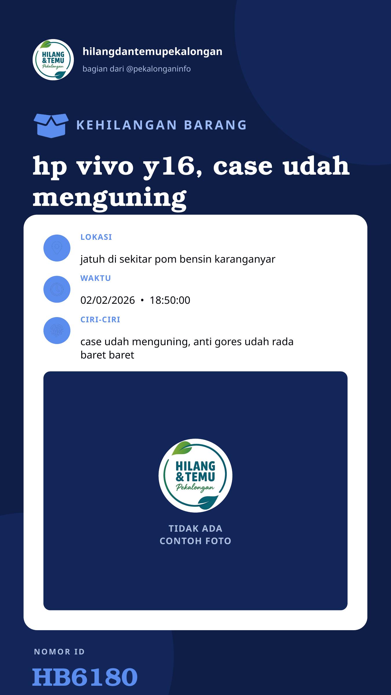 Story 9:16 laporan hp vivo y16, case udah menguning