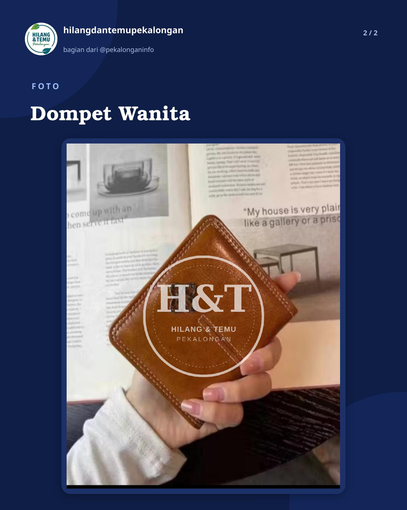 Slide 2 laporan Dompet Wanita