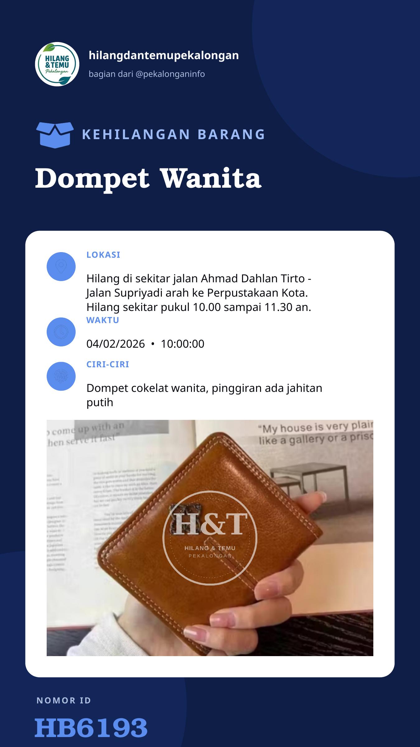 Story 9:16 laporan Dompet Wanita