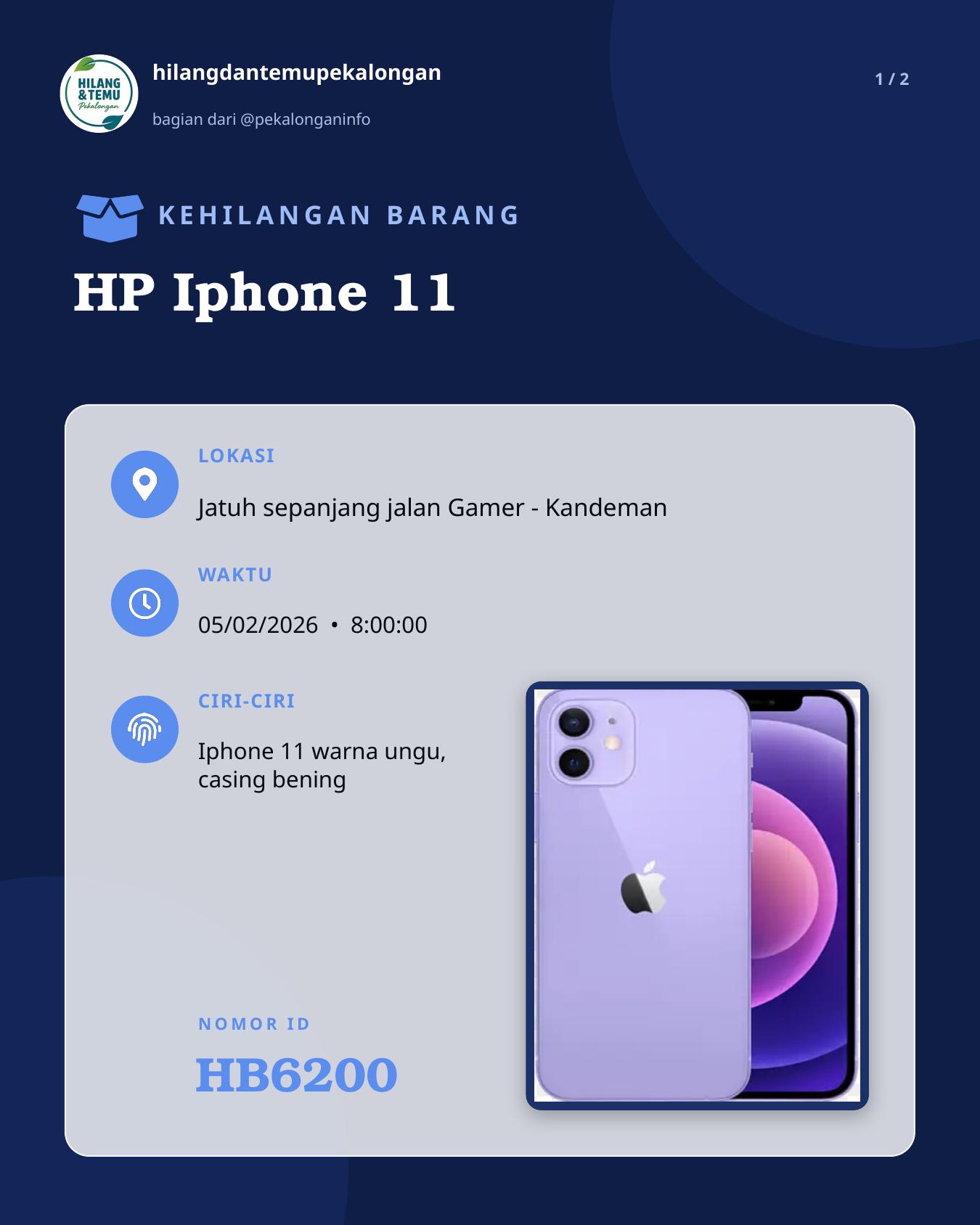 Slide 1 laporan HP Iphone 11