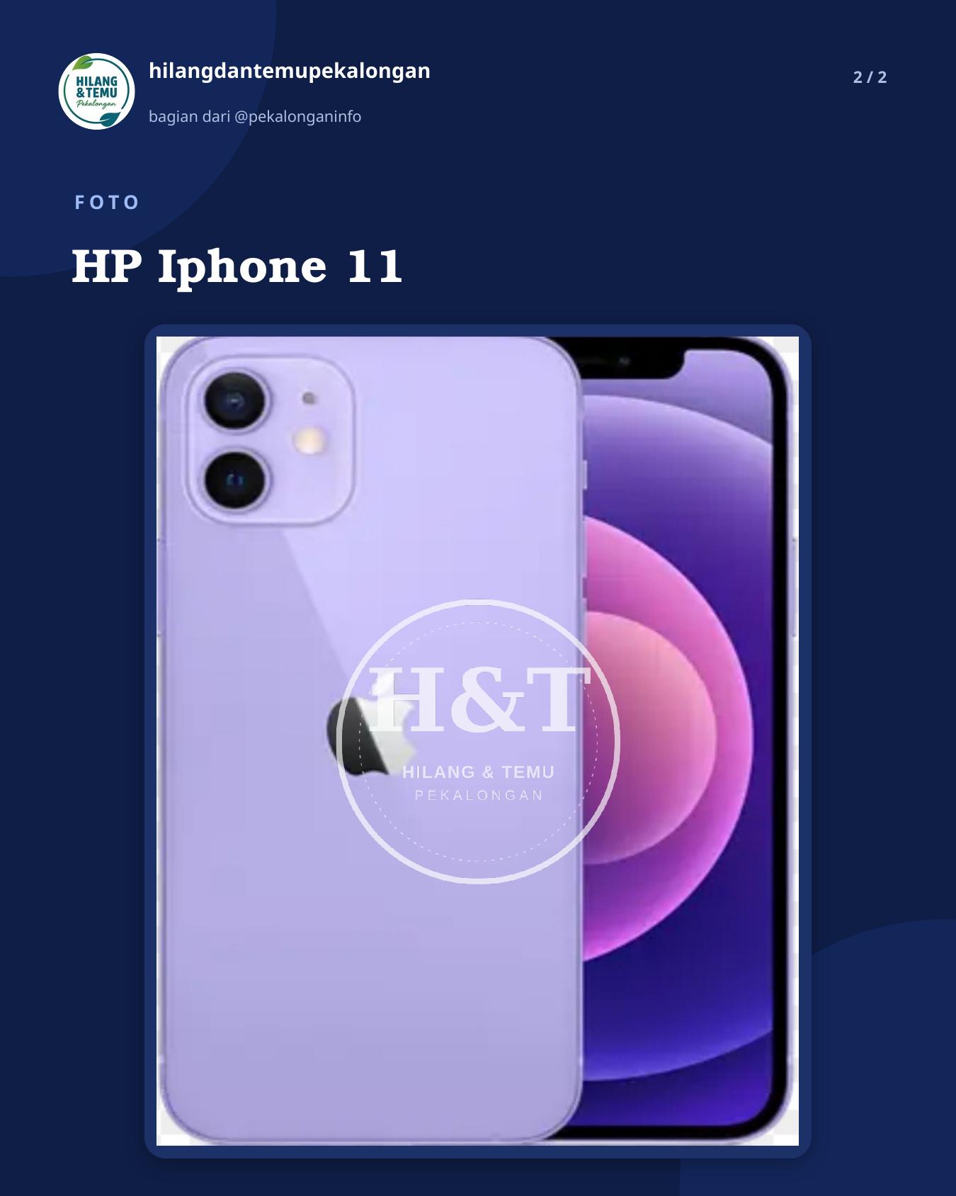 Slide 2 laporan HP Iphone 11