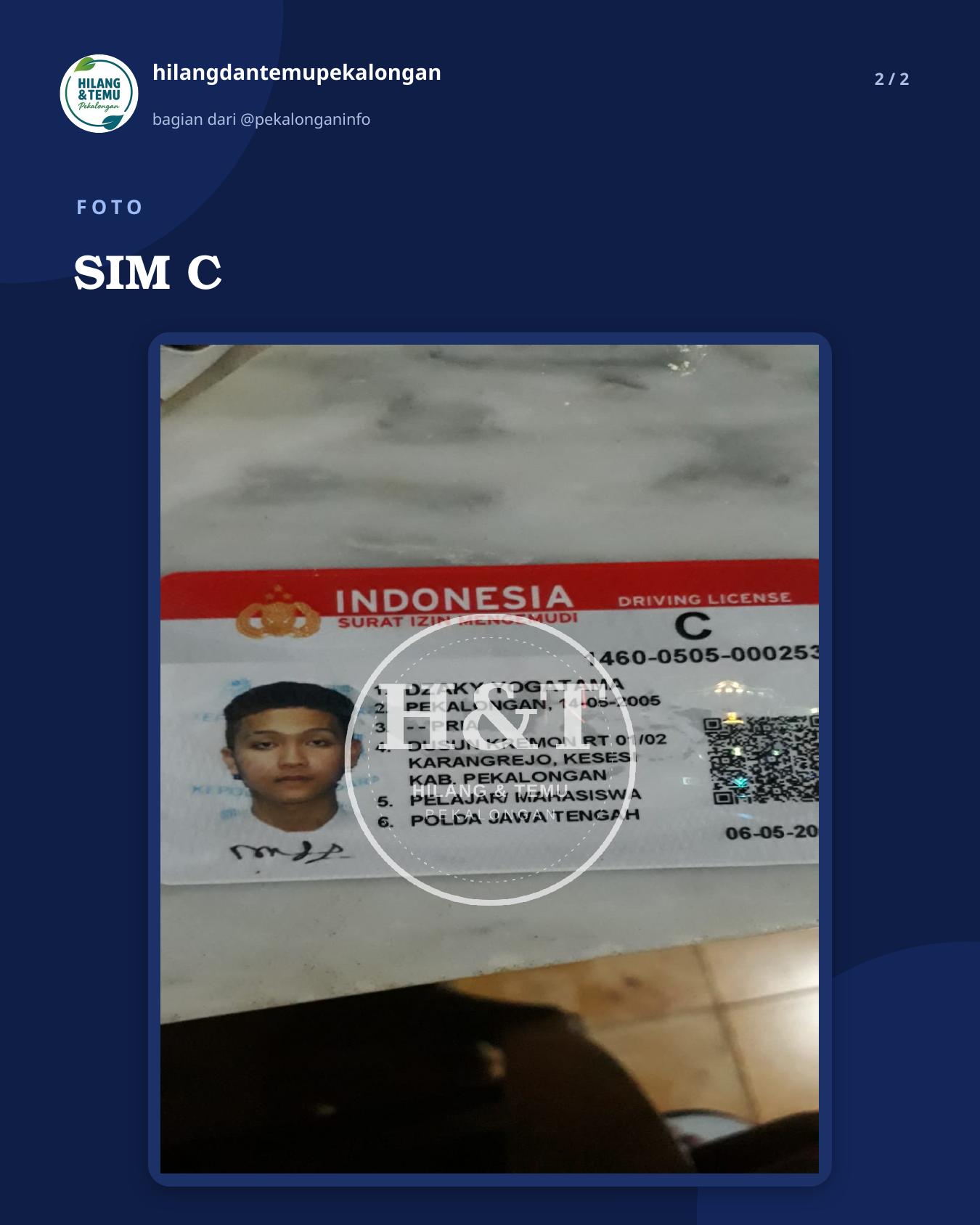 Slide 2 laporan SIM C