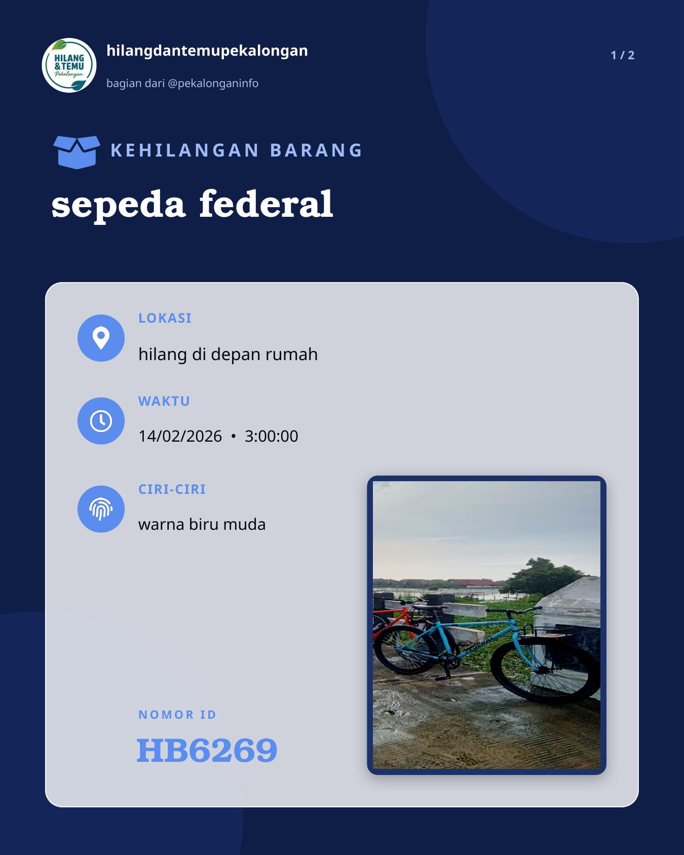 Slide 1 laporan sepeda federal