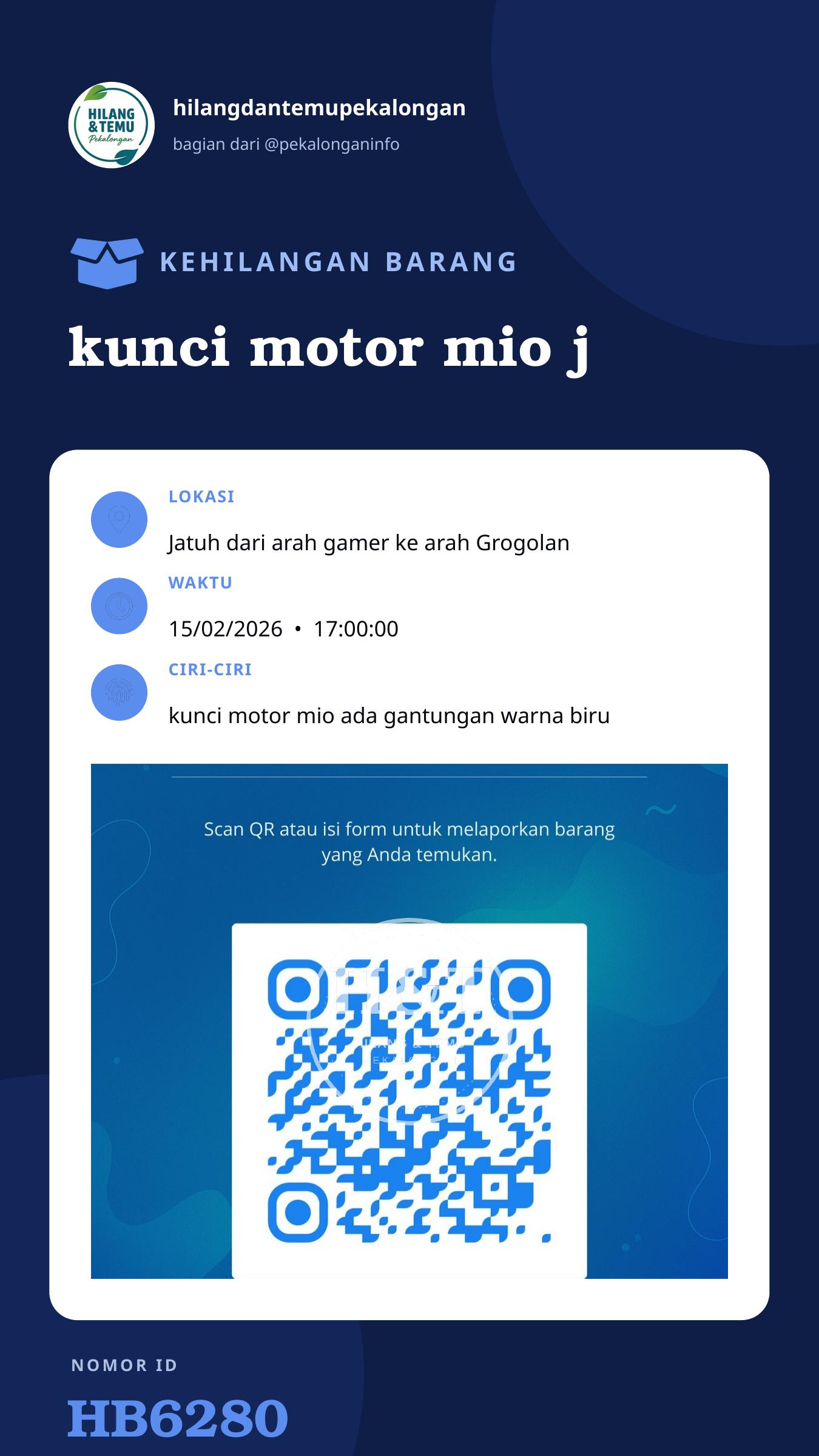 Story 9:16 laporan kunci motor mio j