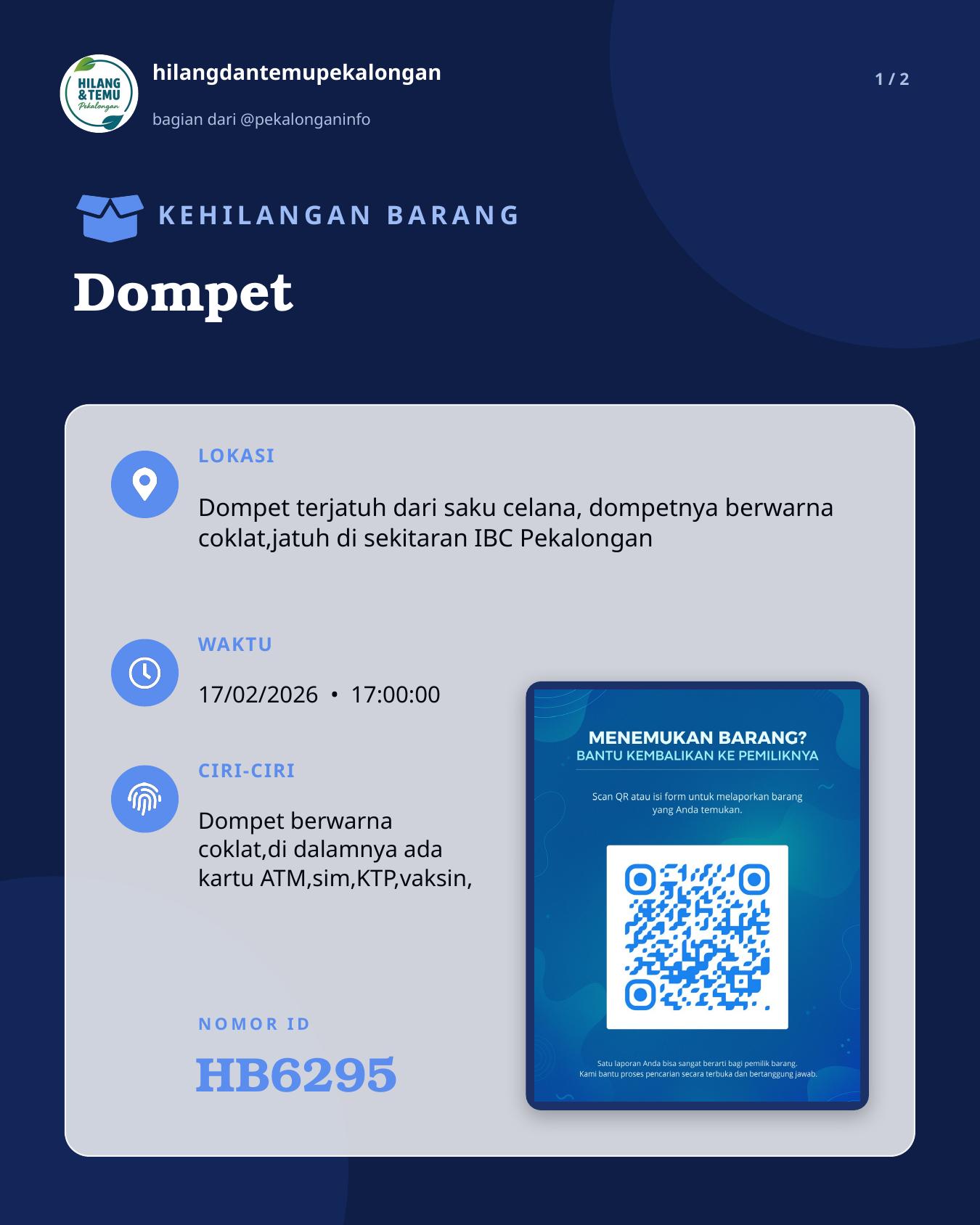 Slide 1 laporan Dompet