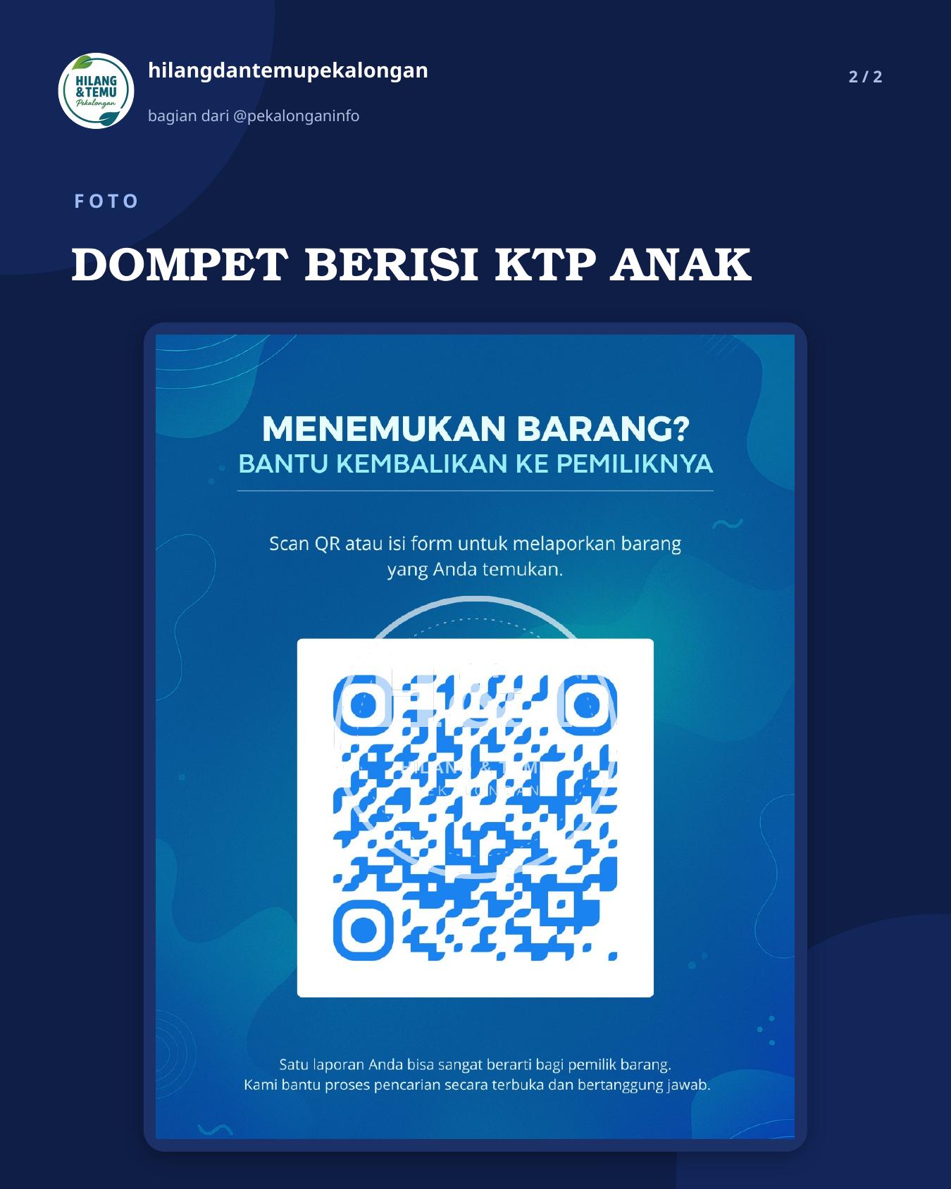 Slide 2 laporan DOMPET BERISI KTP ANAK