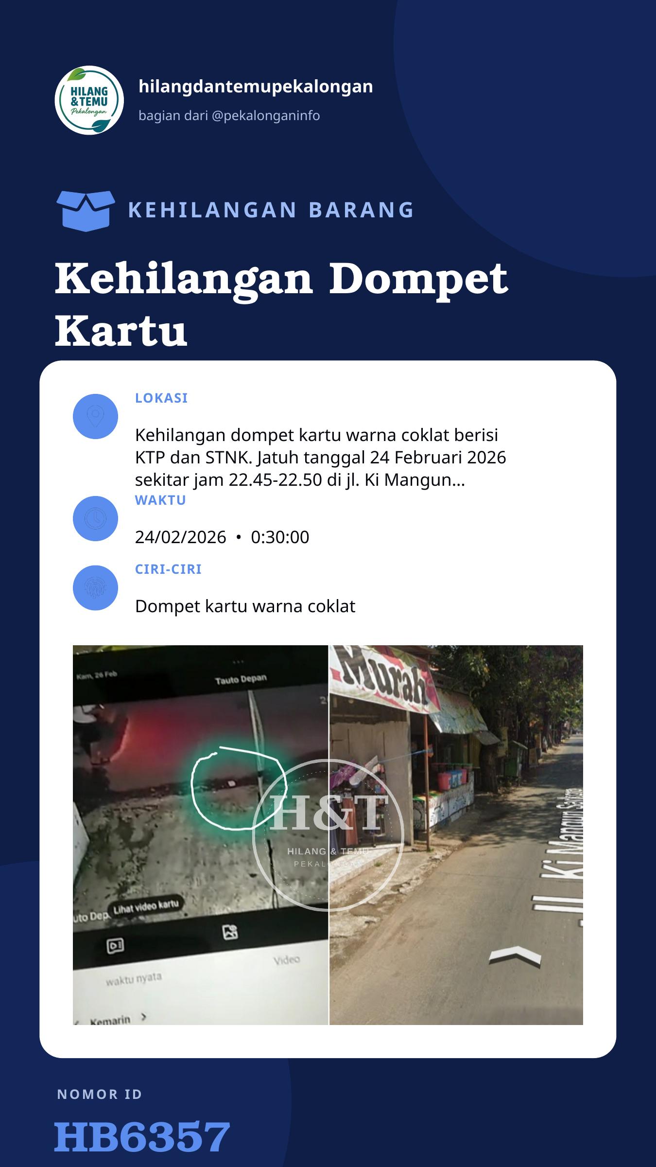 Story 9:16 laporan Kehilangan Dompet Kartu