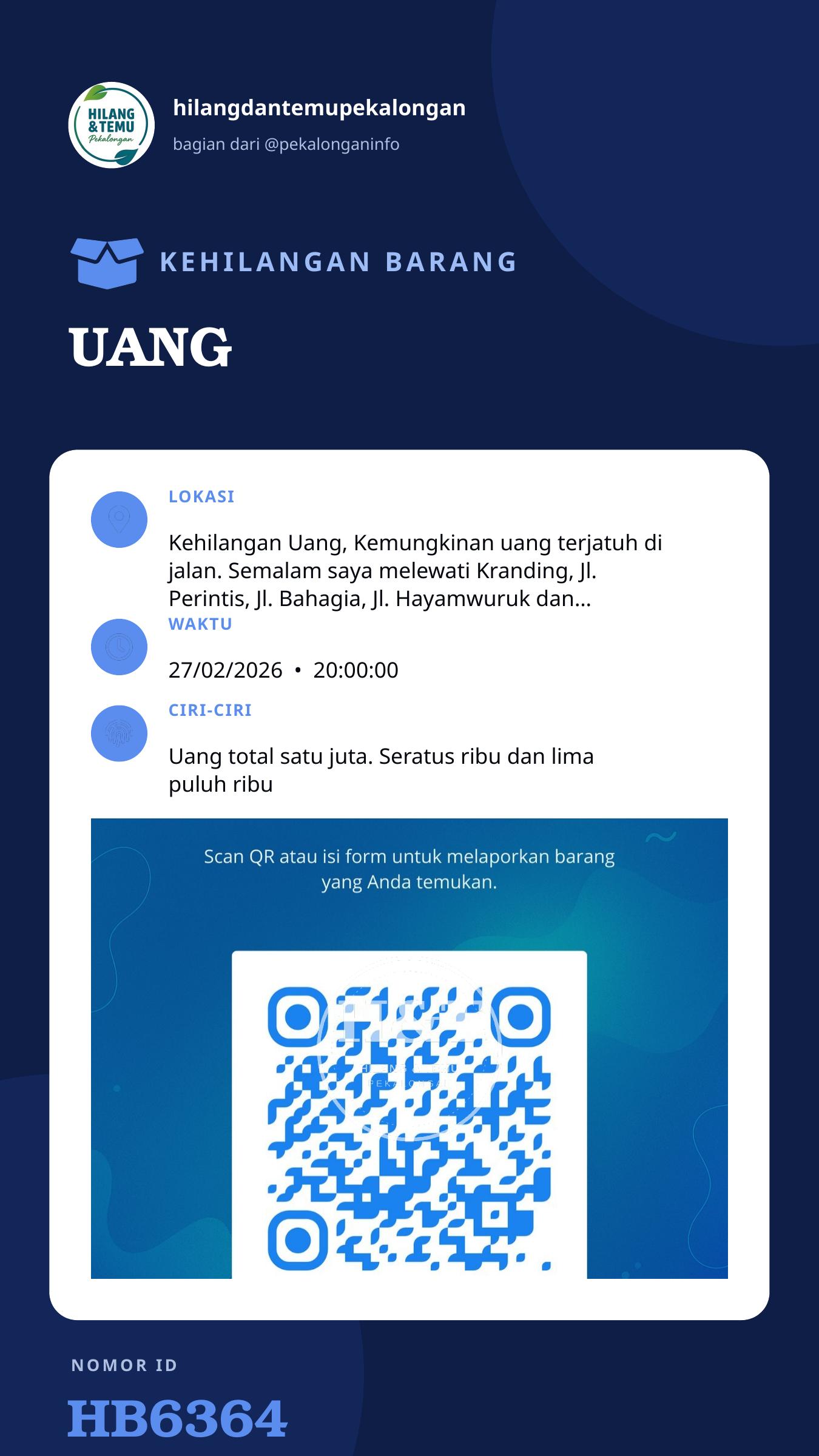 Story 9:16 laporan UANG