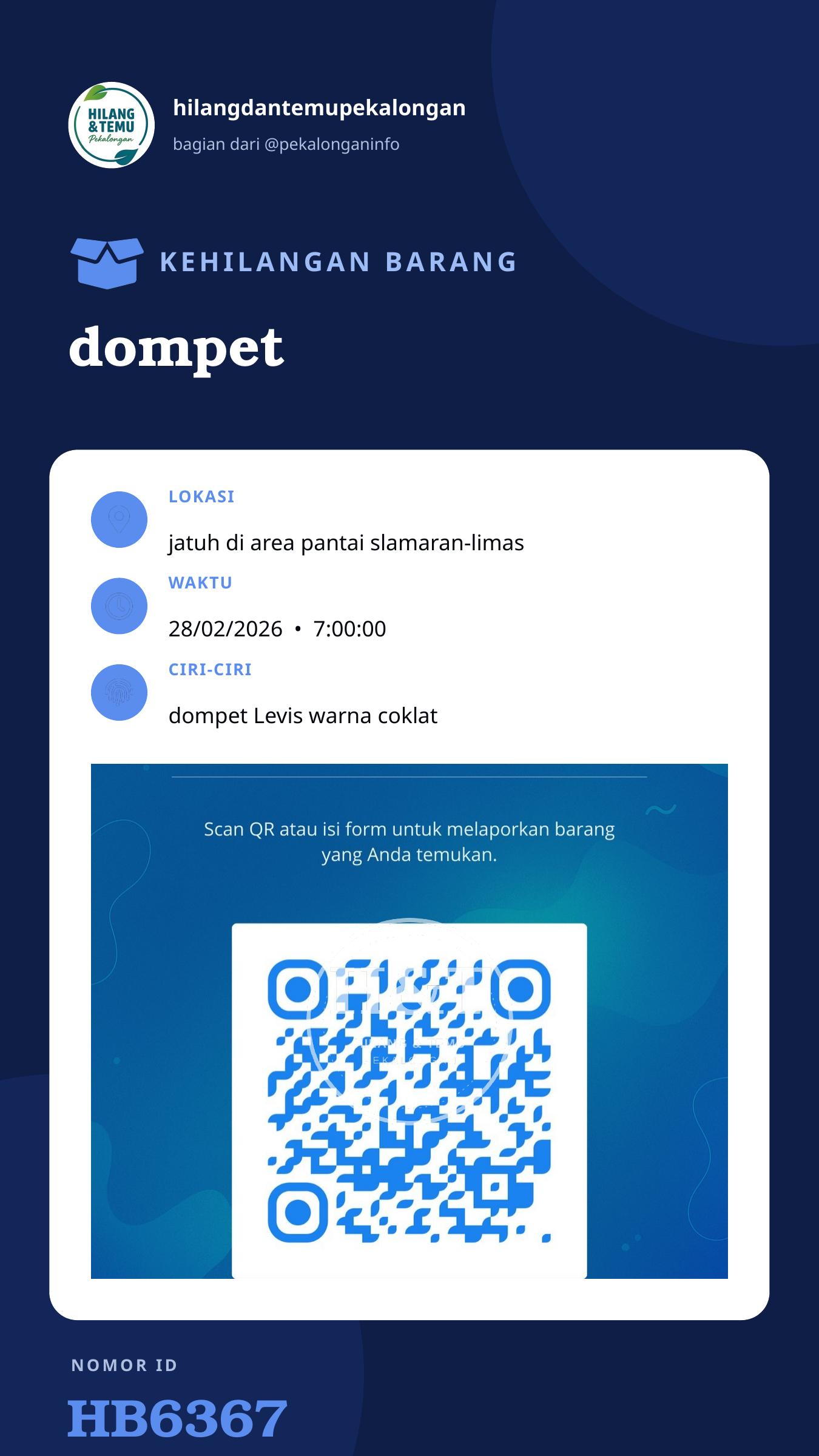 Story 9:16 laporan dompet