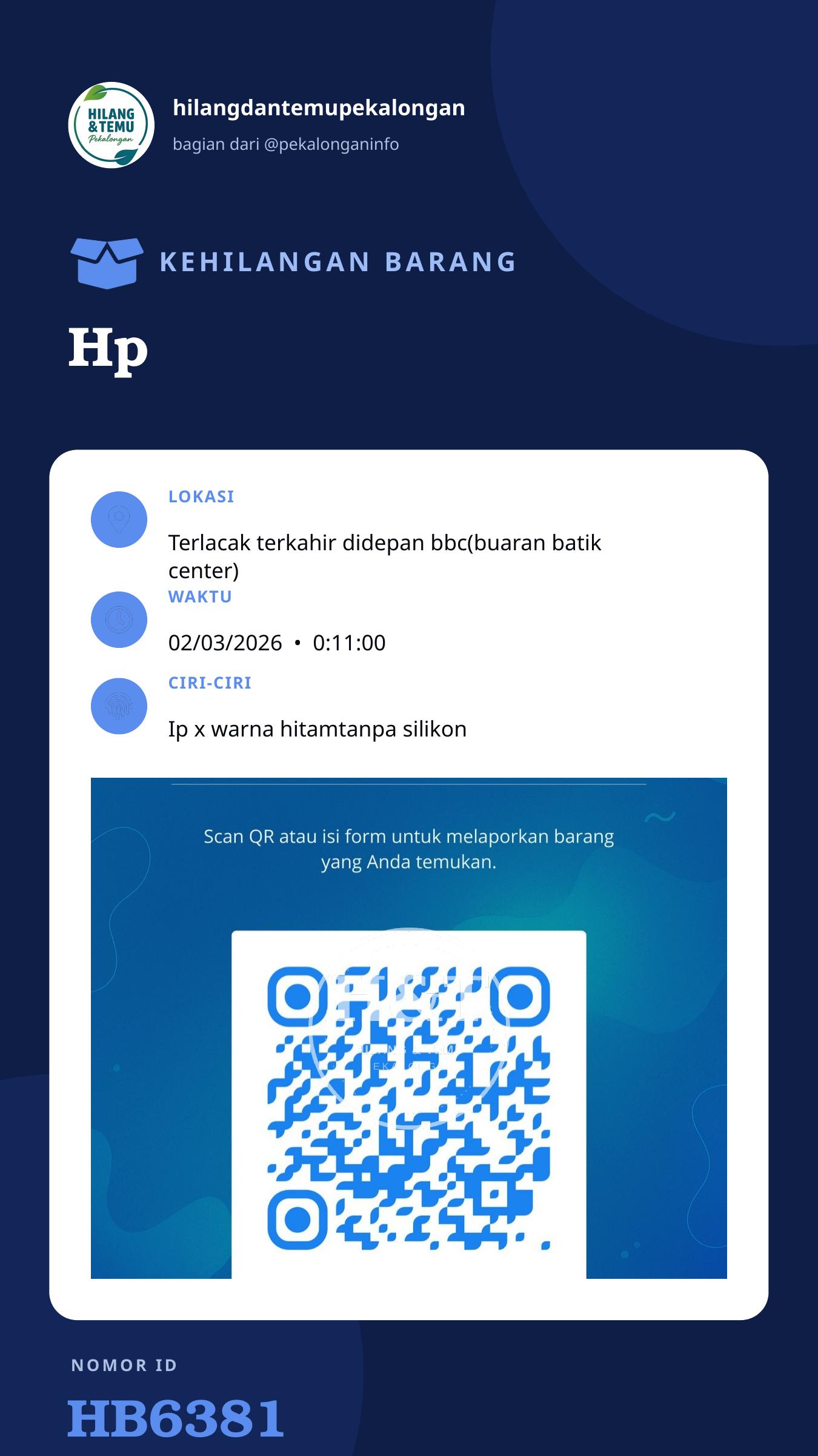 Story 9:16 laporan Hp