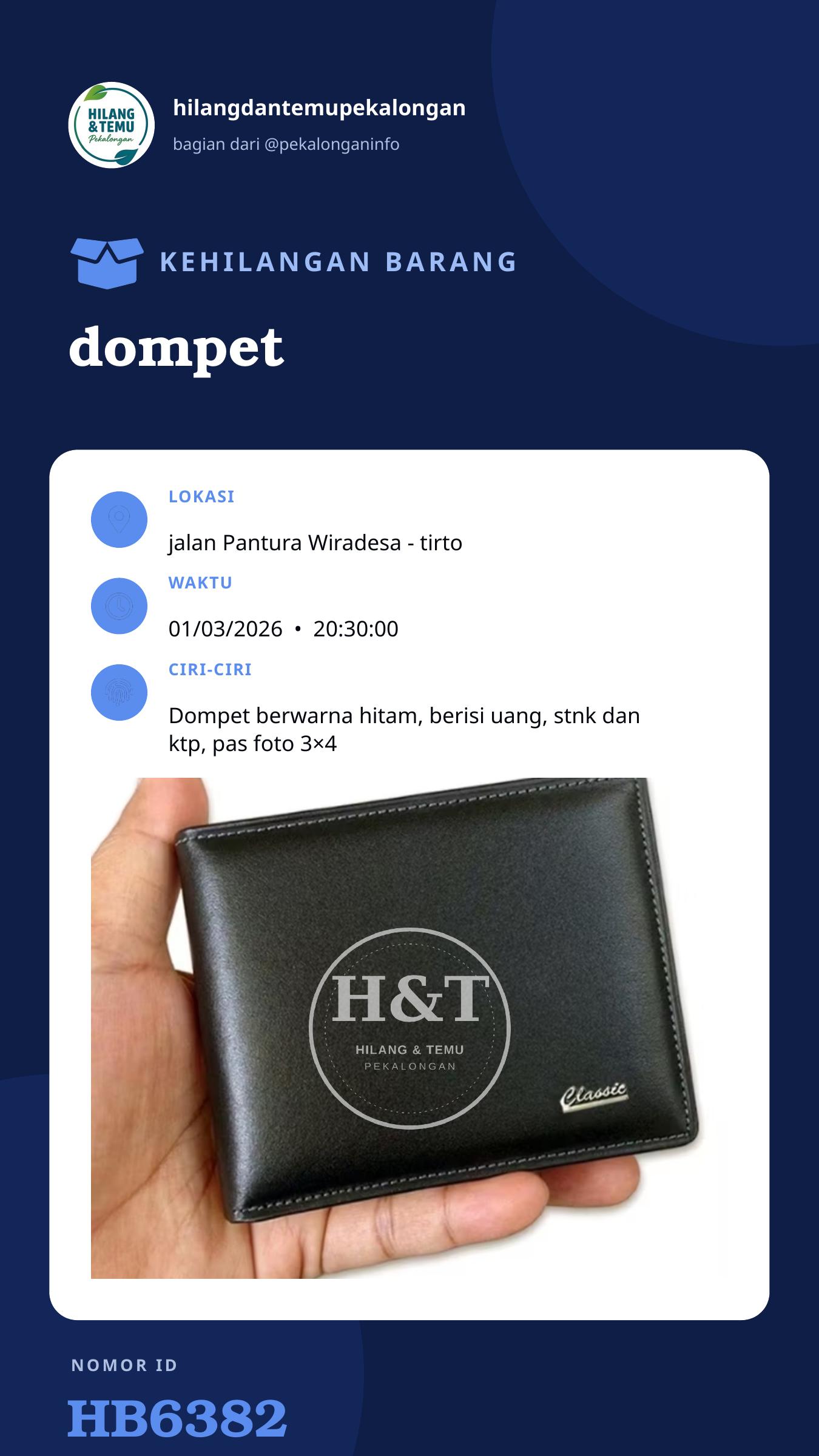 Story 9:16 laporan dompet