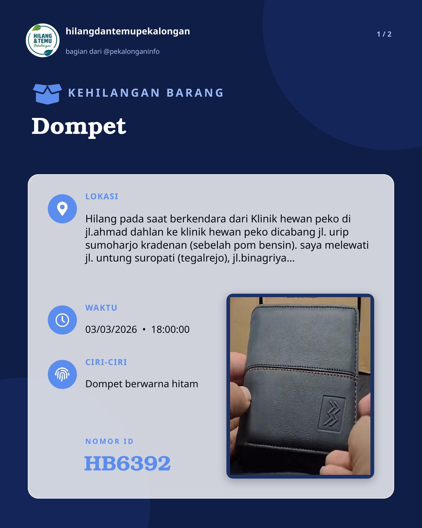 Slide 1 laporan Dompet