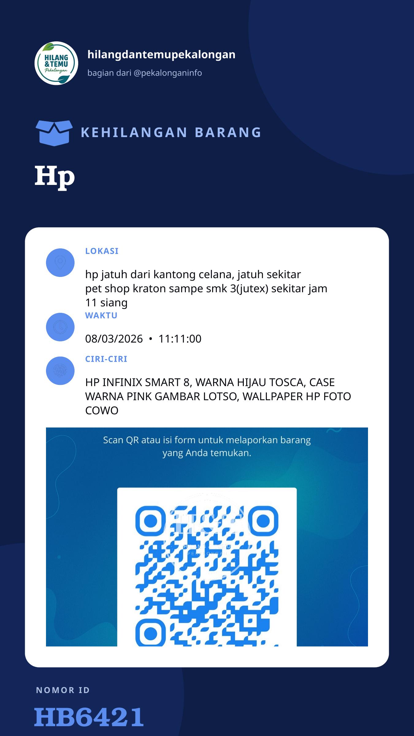 Story 9:16 laporan Hp