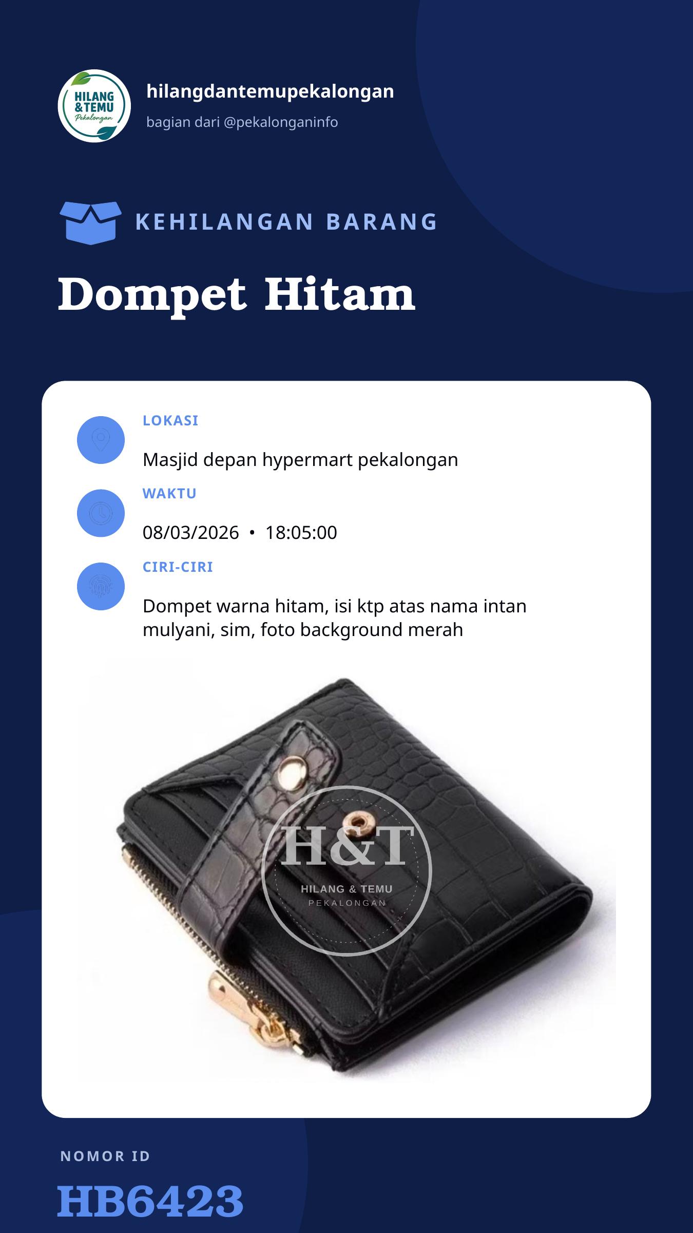 Story 9:16 laporan Dompet Hitam