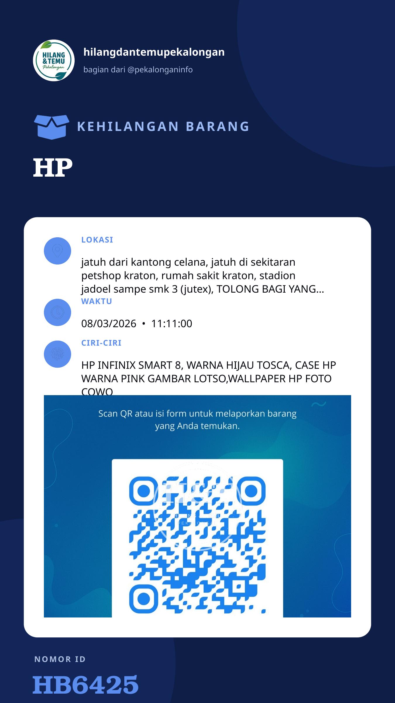 Story 9:16 laporan HP