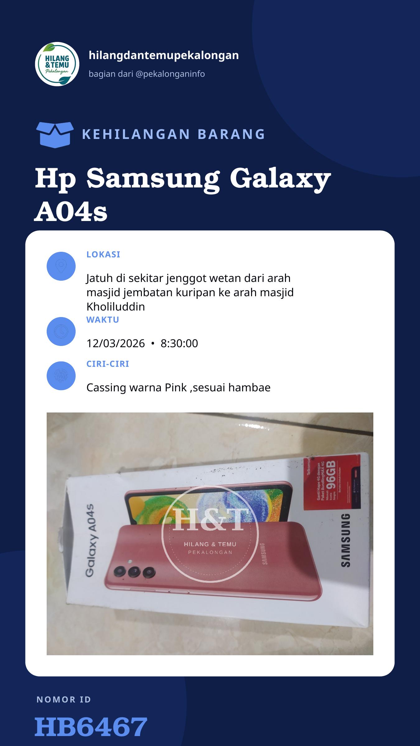 Story 9:16 laporan Hp Samsung Galaxy A04s