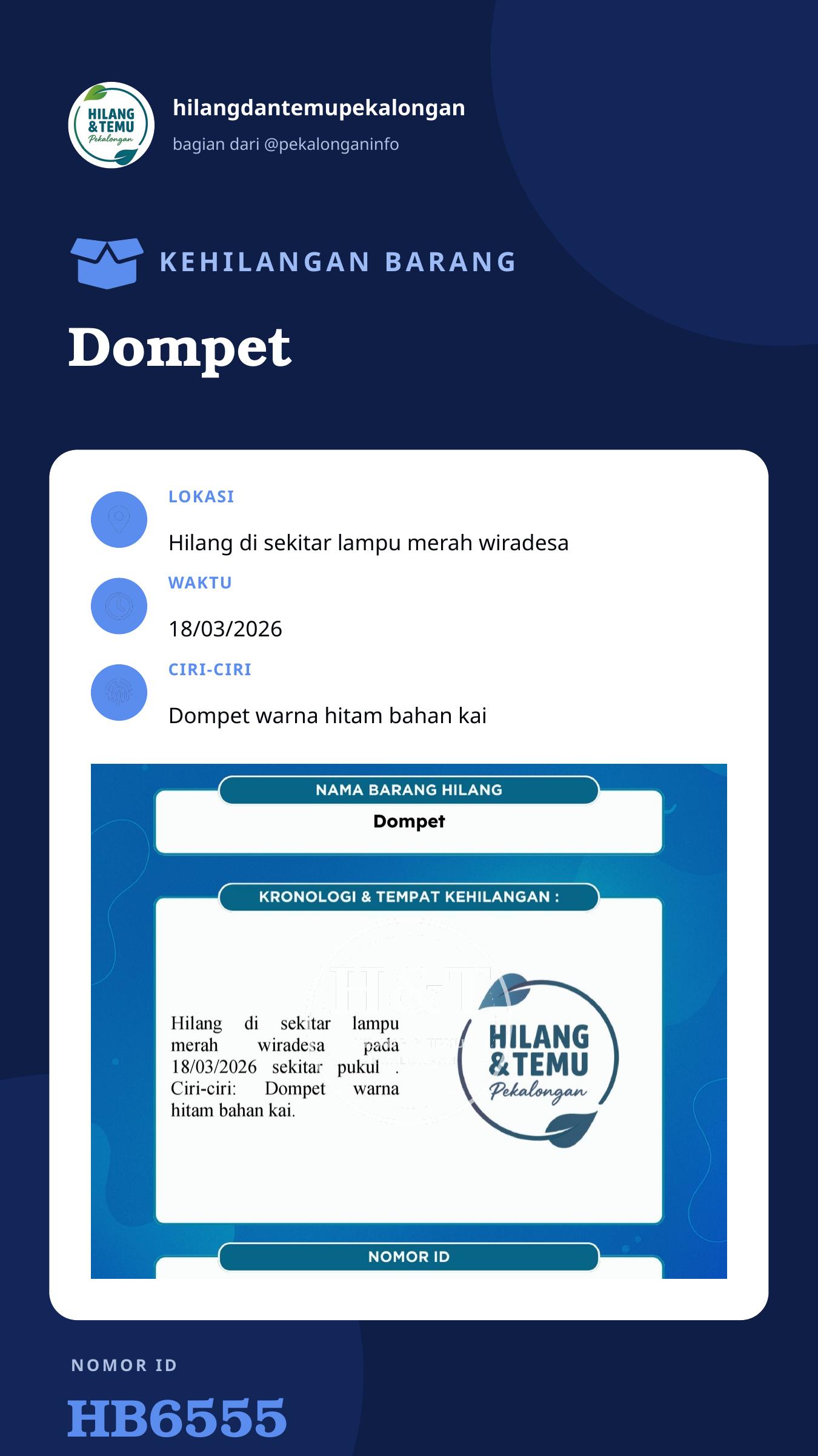 Story 9:16 laporan Dompet