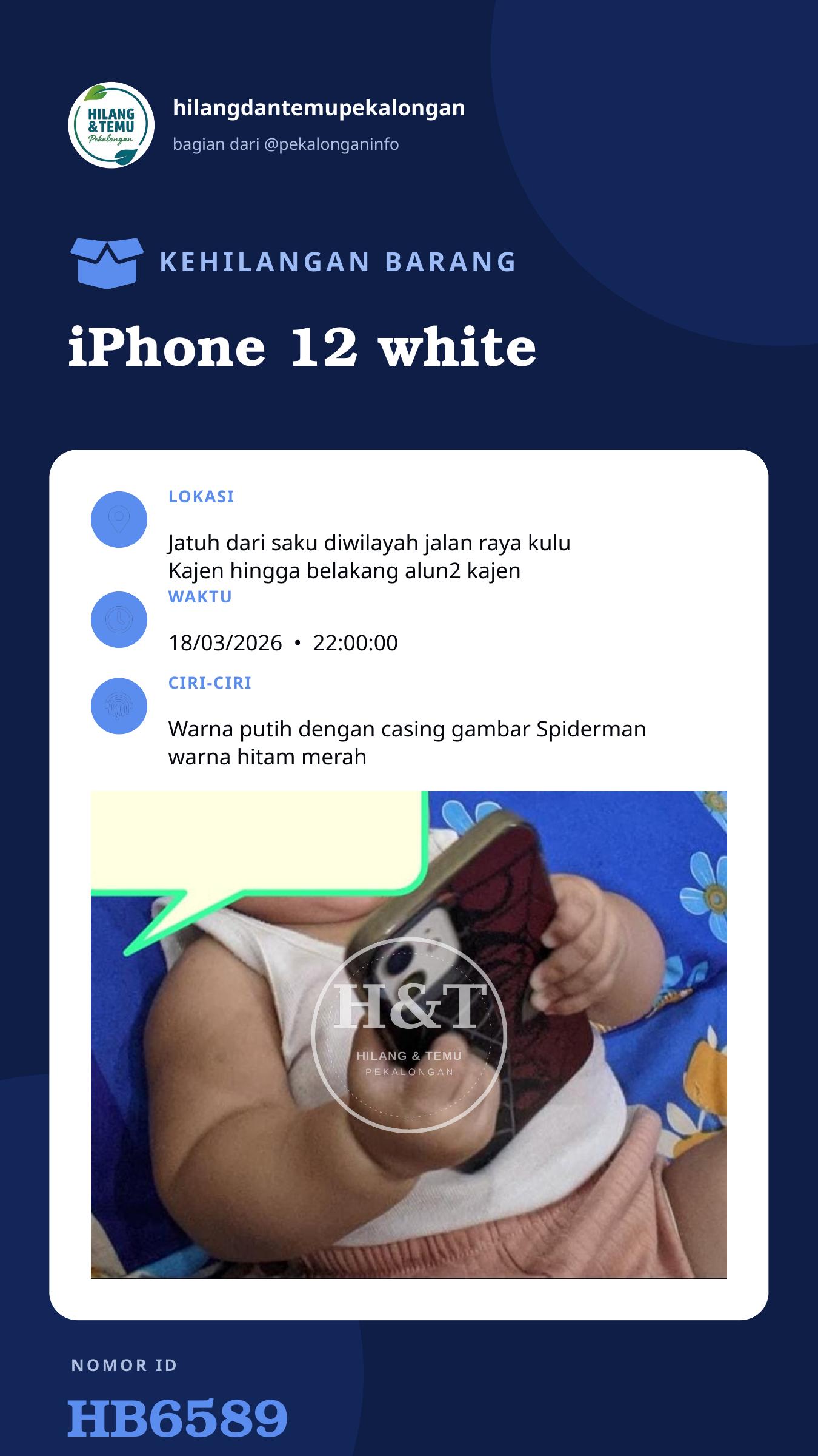 Story 9:16 laporan iPhone 12 white