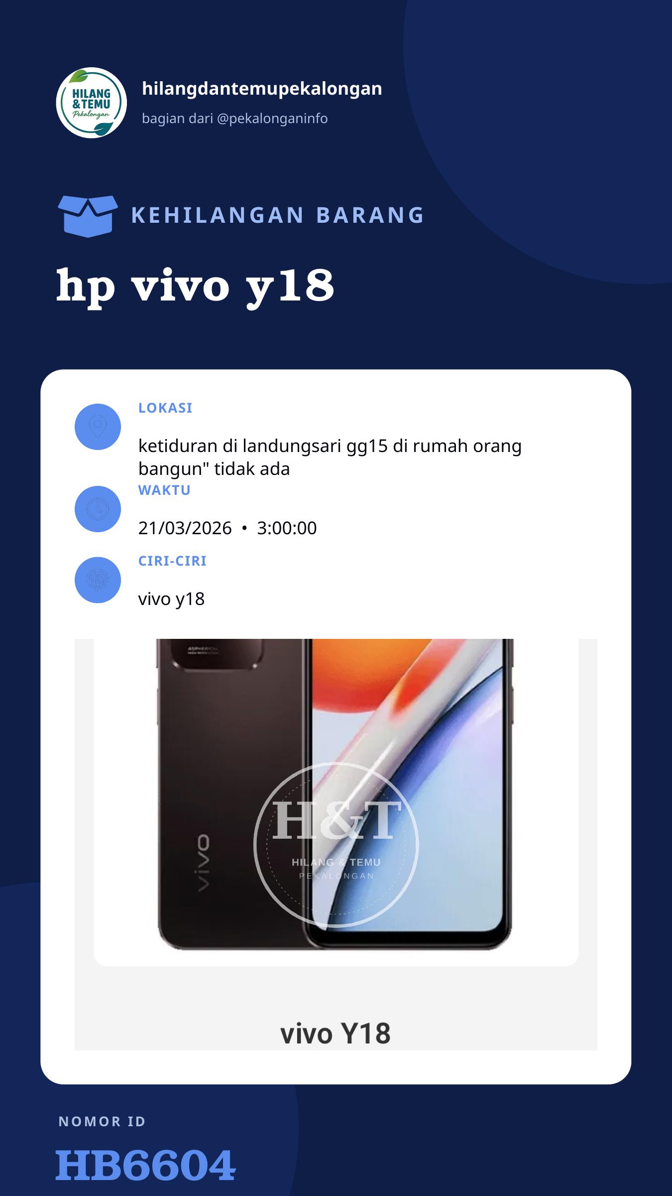 Story 9:16 laporan hp vivo y18